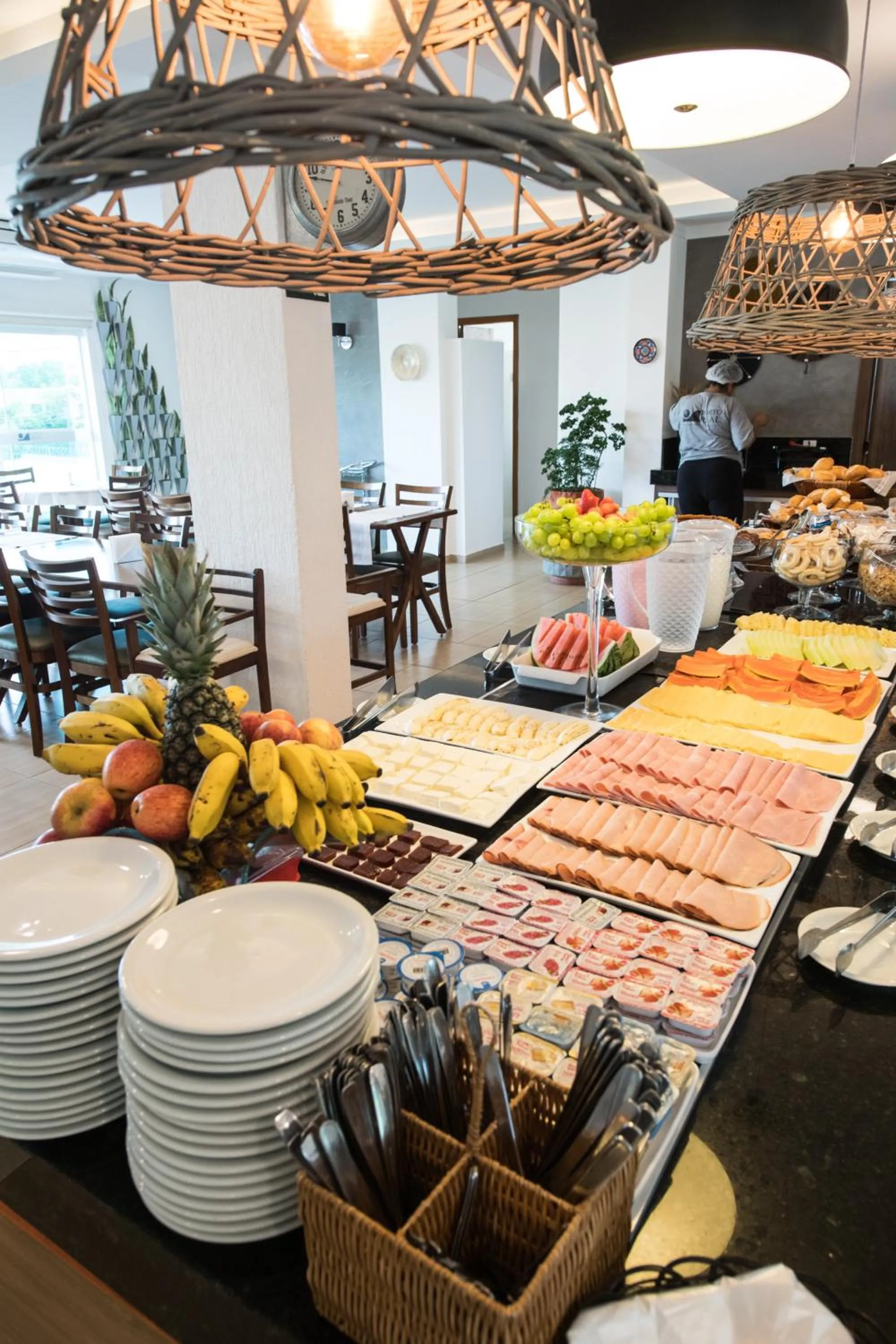 Buffet breakfast in Hotel Porto Real Aparecida