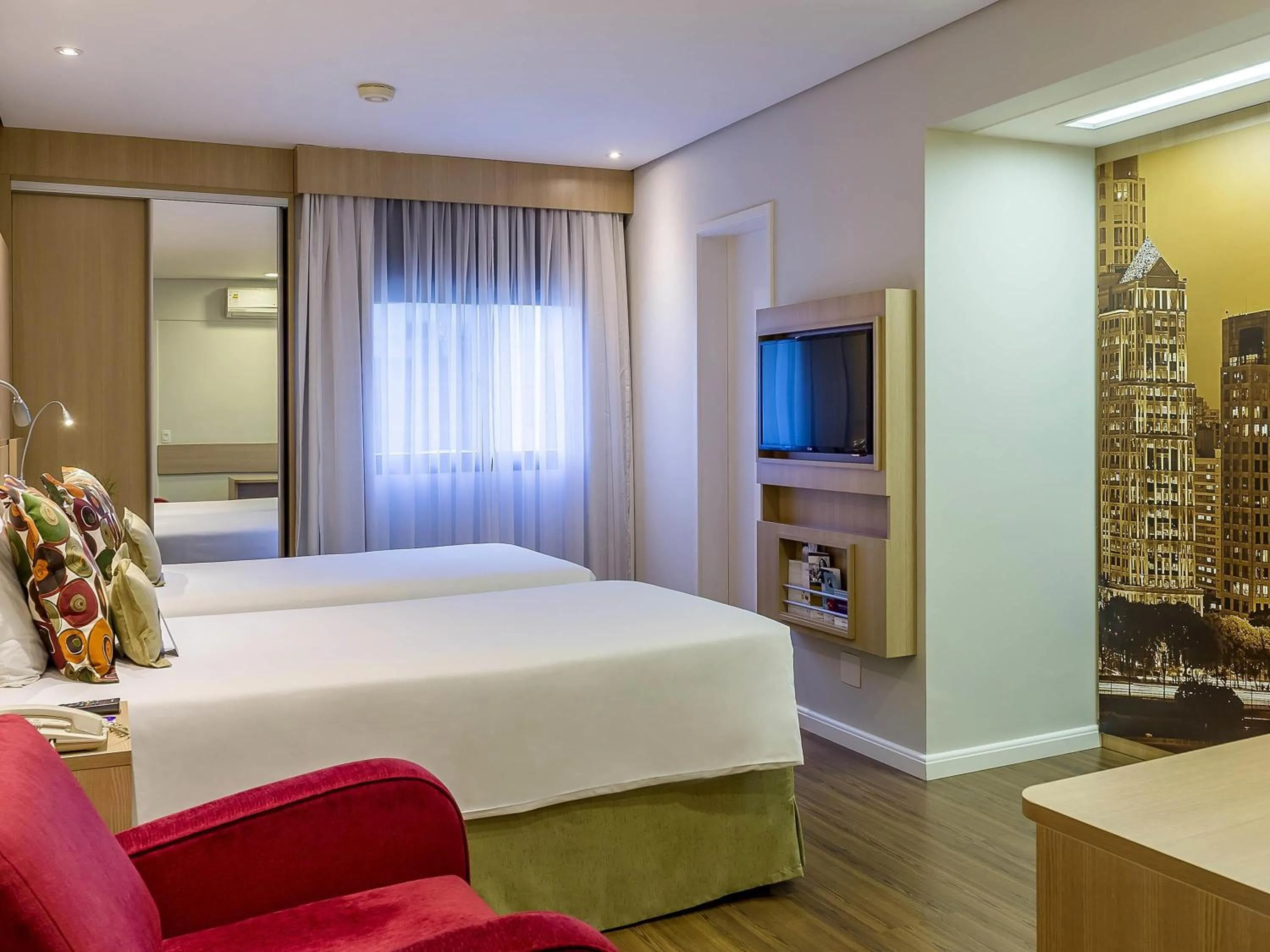 Bedroom, Bed in Mercure São Paulo Nações Unidas