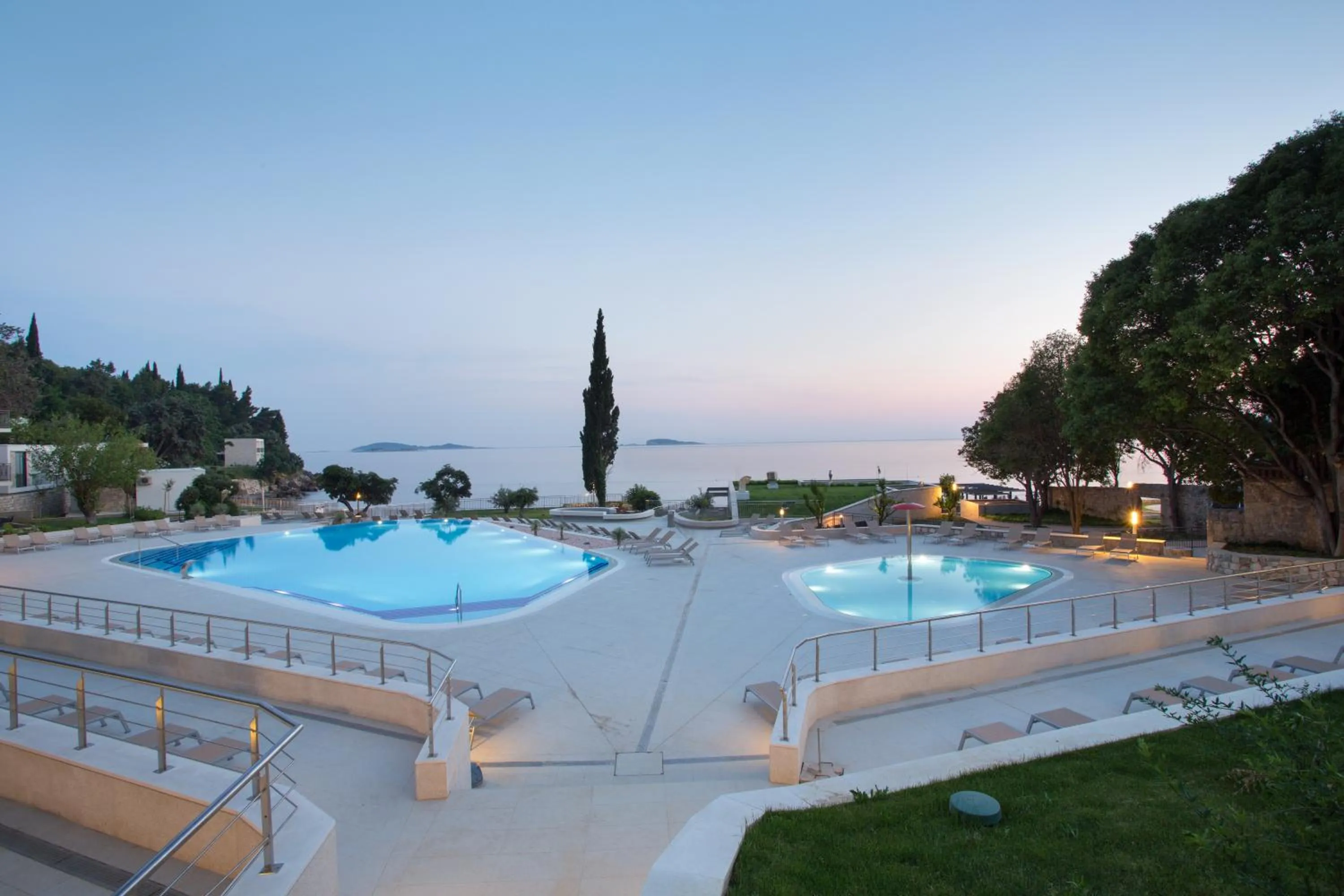 Pool view in Maistra Select Mlini Hotel