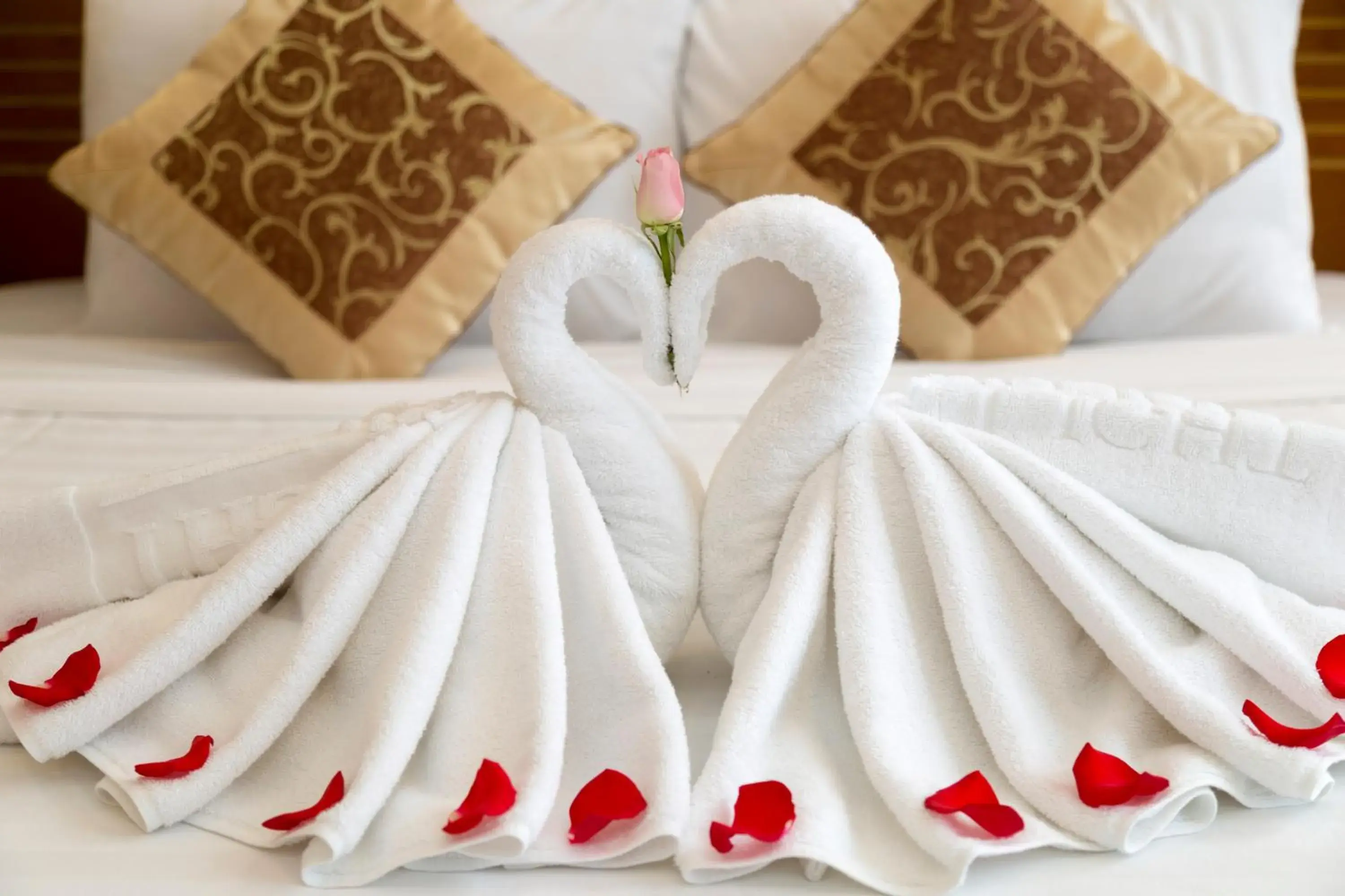 Bed in Golden Light Da Nang Hotel Bed in Golden Light Da Nang Hotel