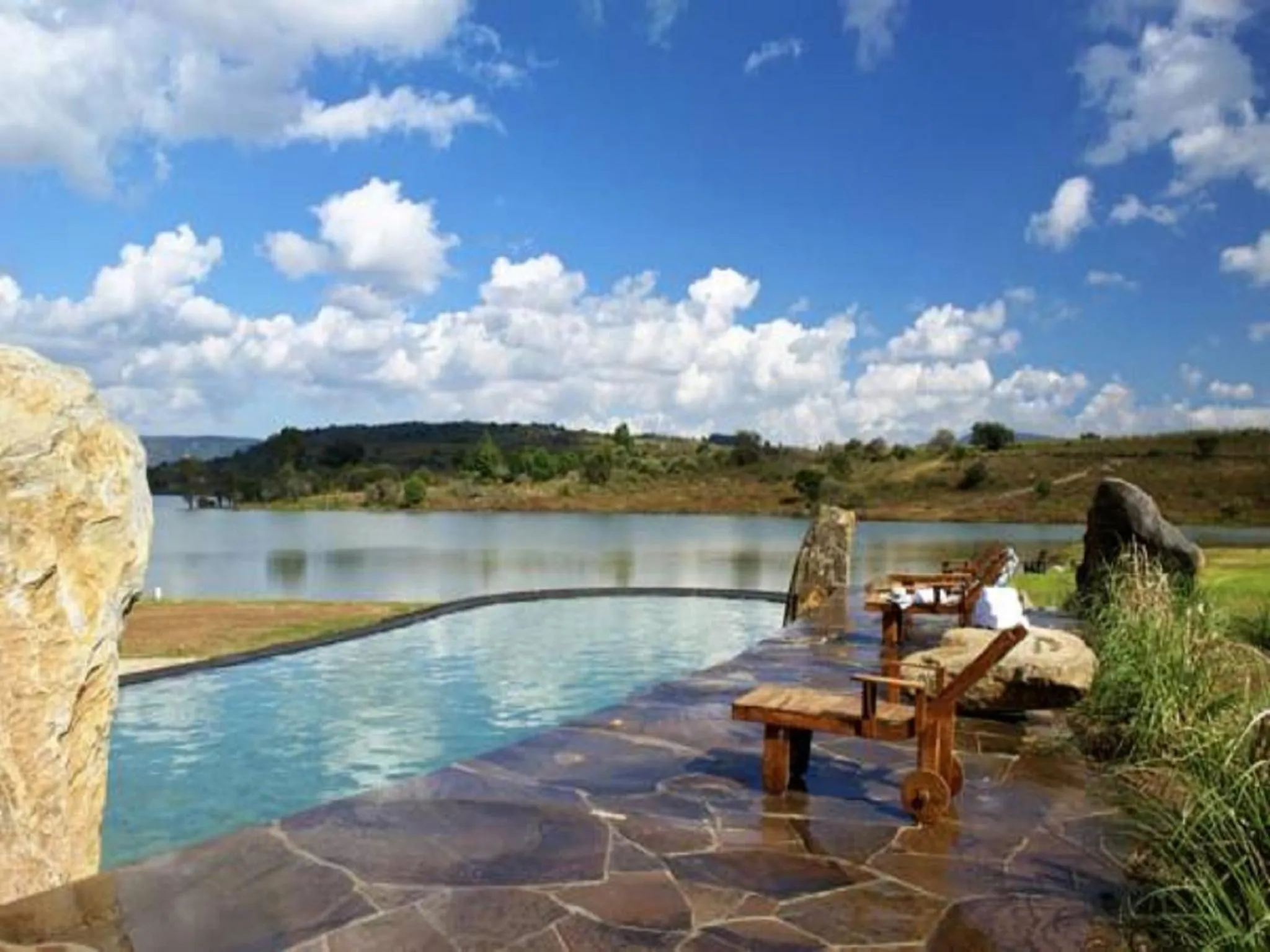 Swimming pool in Hotel El Remanso Tapalpa
