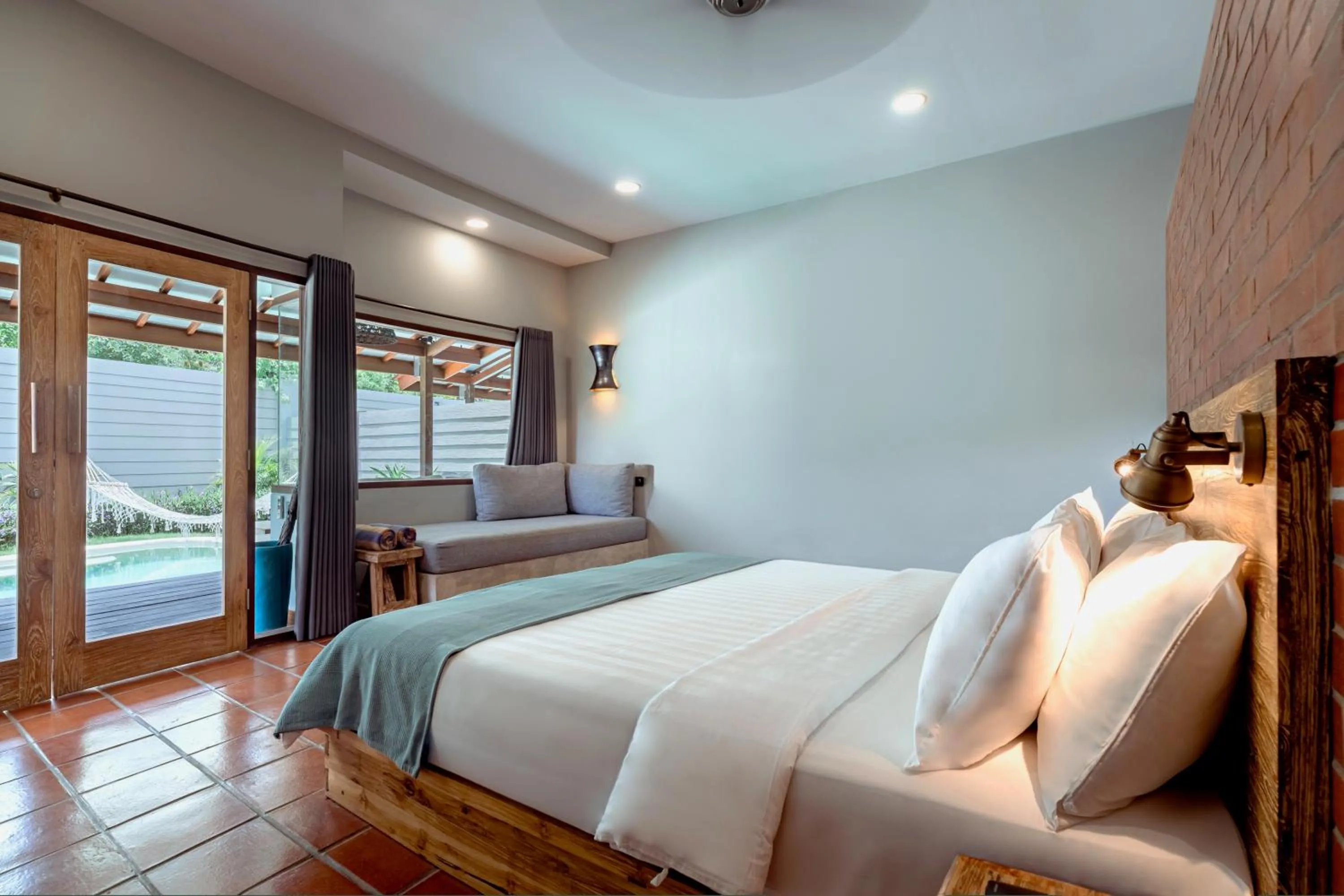 Bedroom, Bed in Belukar Villas