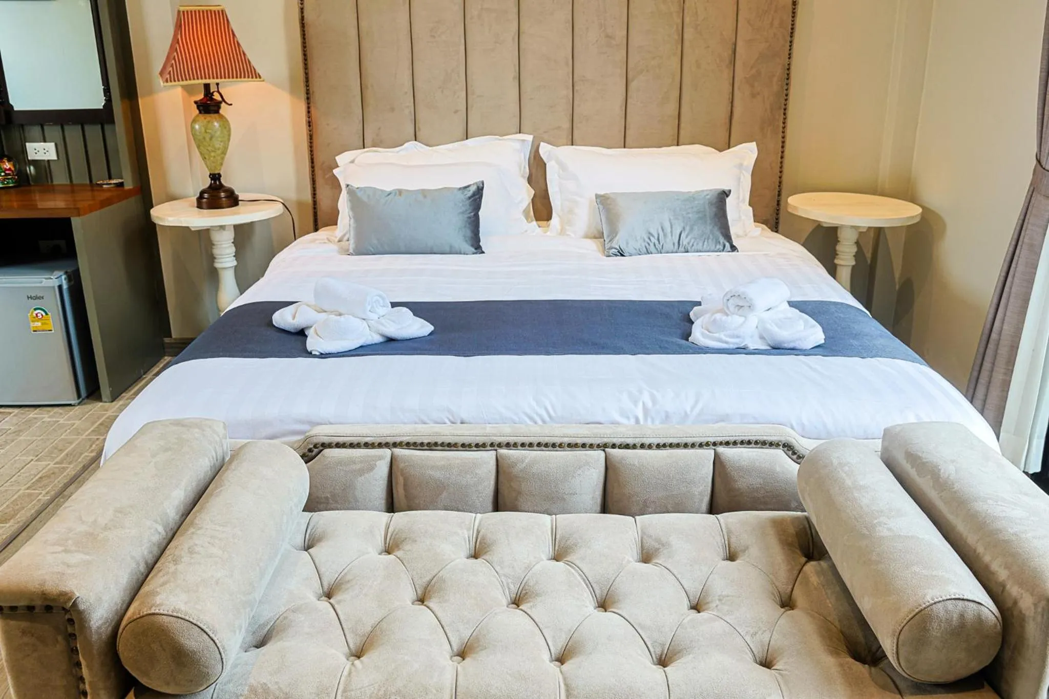 Bed in Phuping Valley Resort