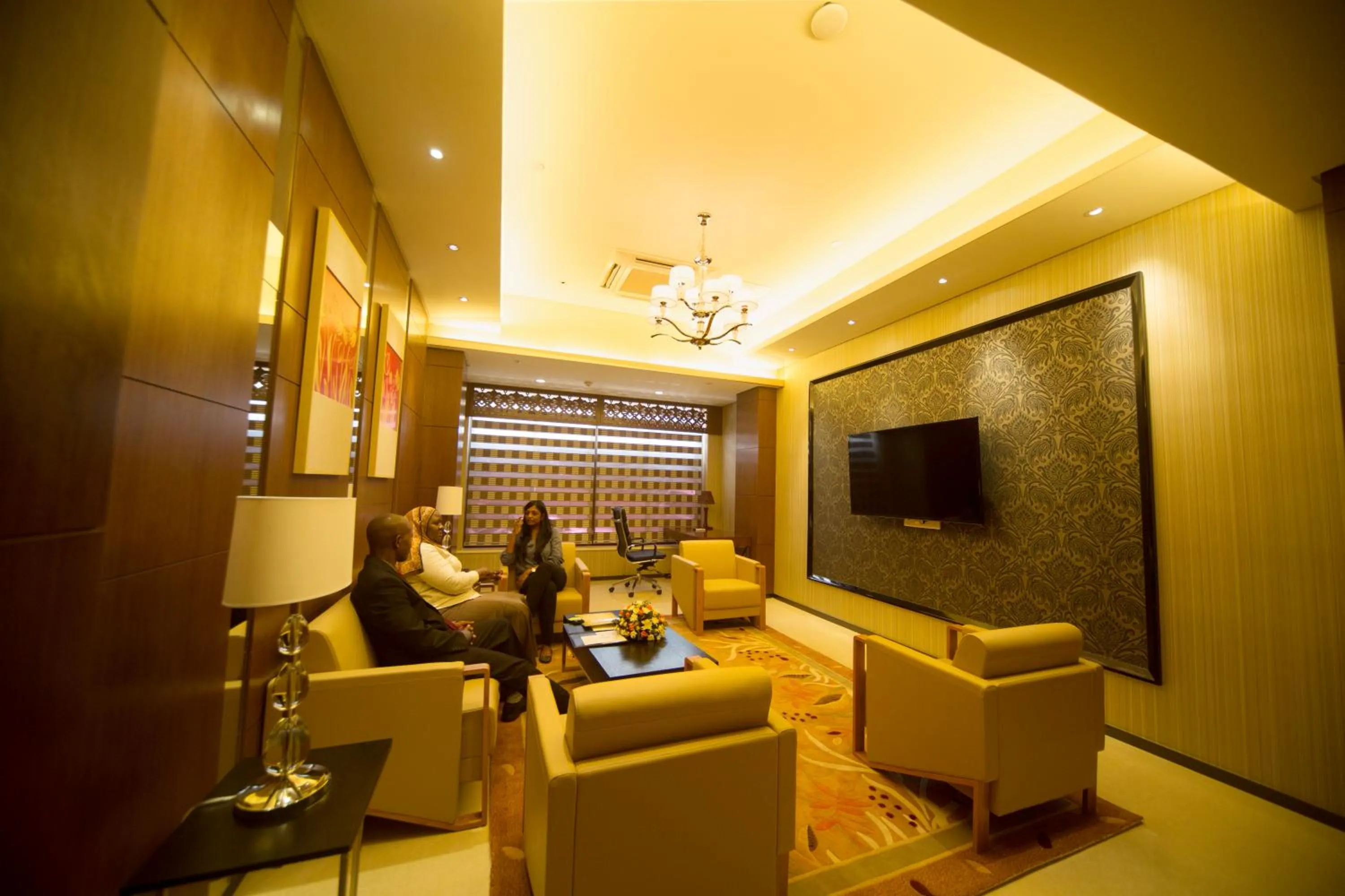 Lobby or reception in Hotel Africana