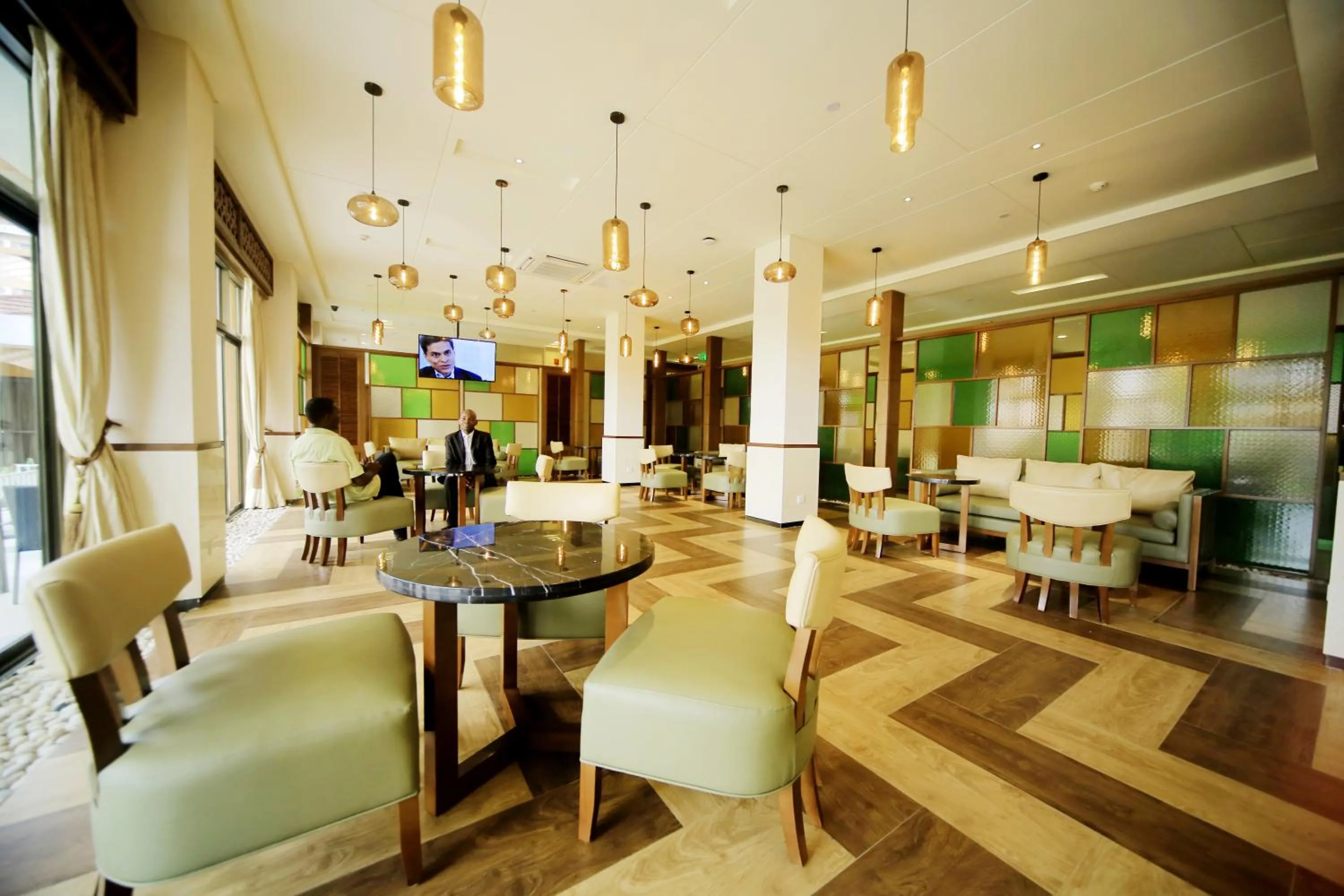 Lobby or reception in Hotel Africana