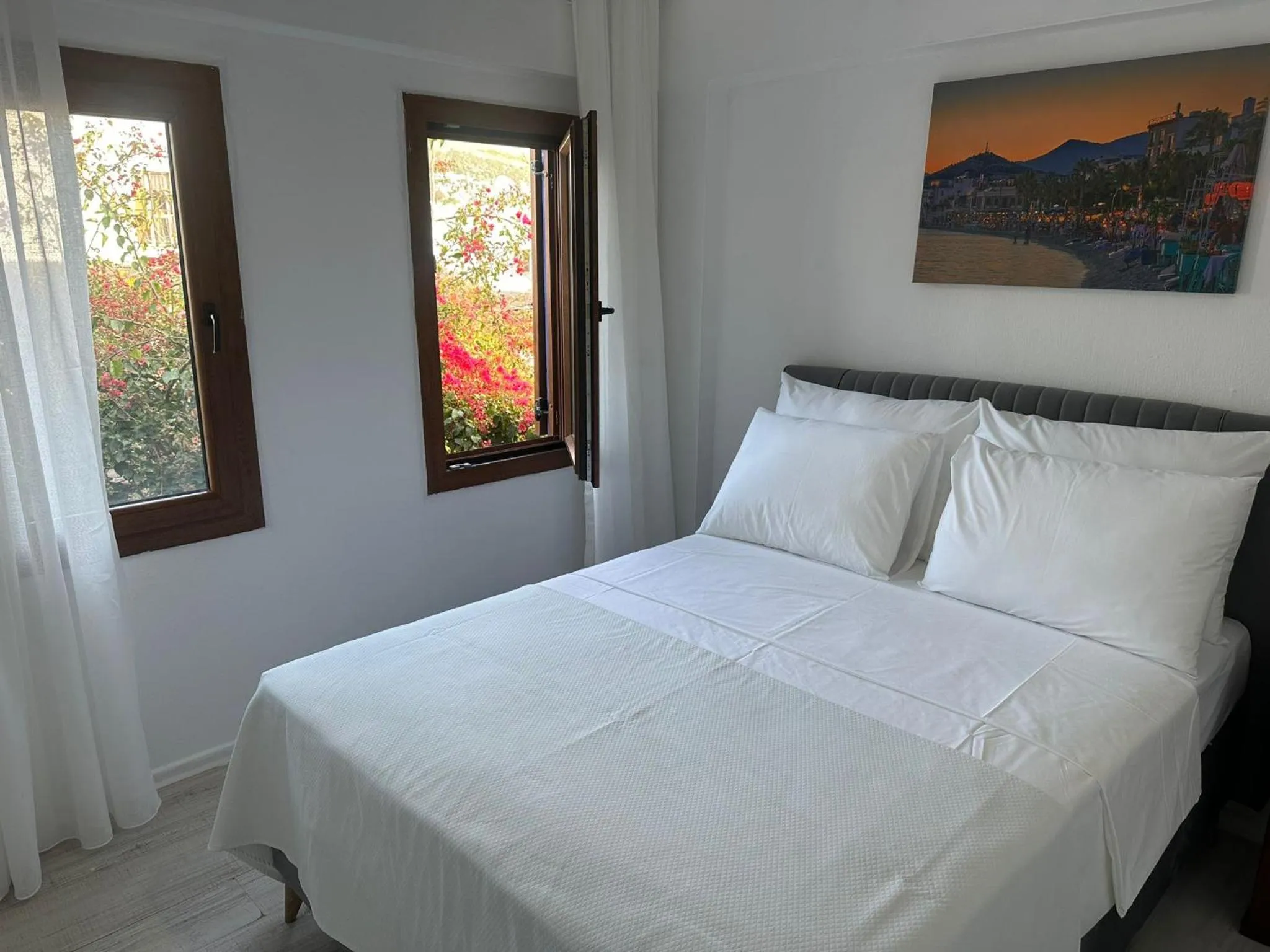 Bed in Wish Suites Bodrum Hotel