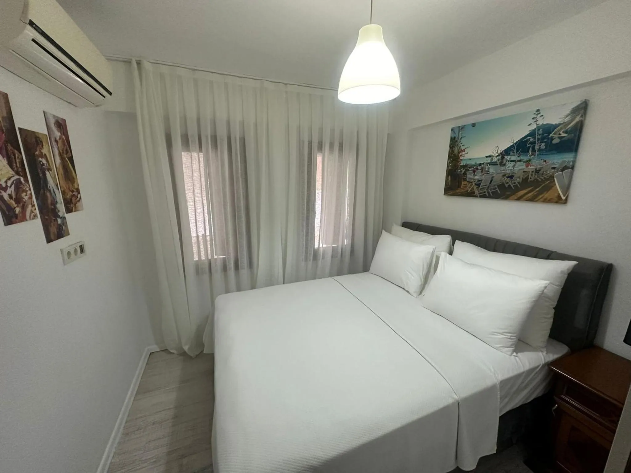 Bed in Wish Suites Bodrum Hotel