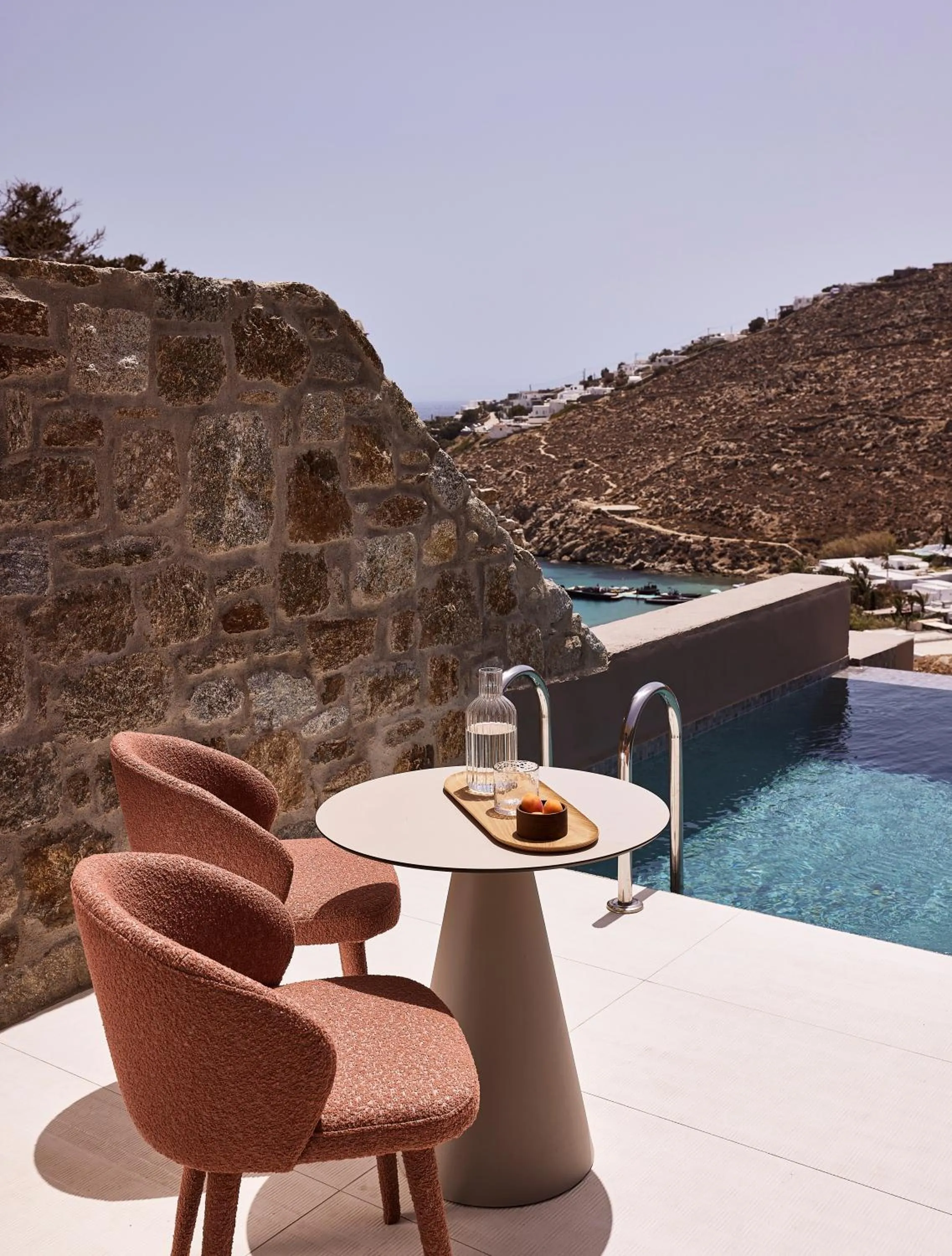 Swimming pool in Ethereum Mykonos