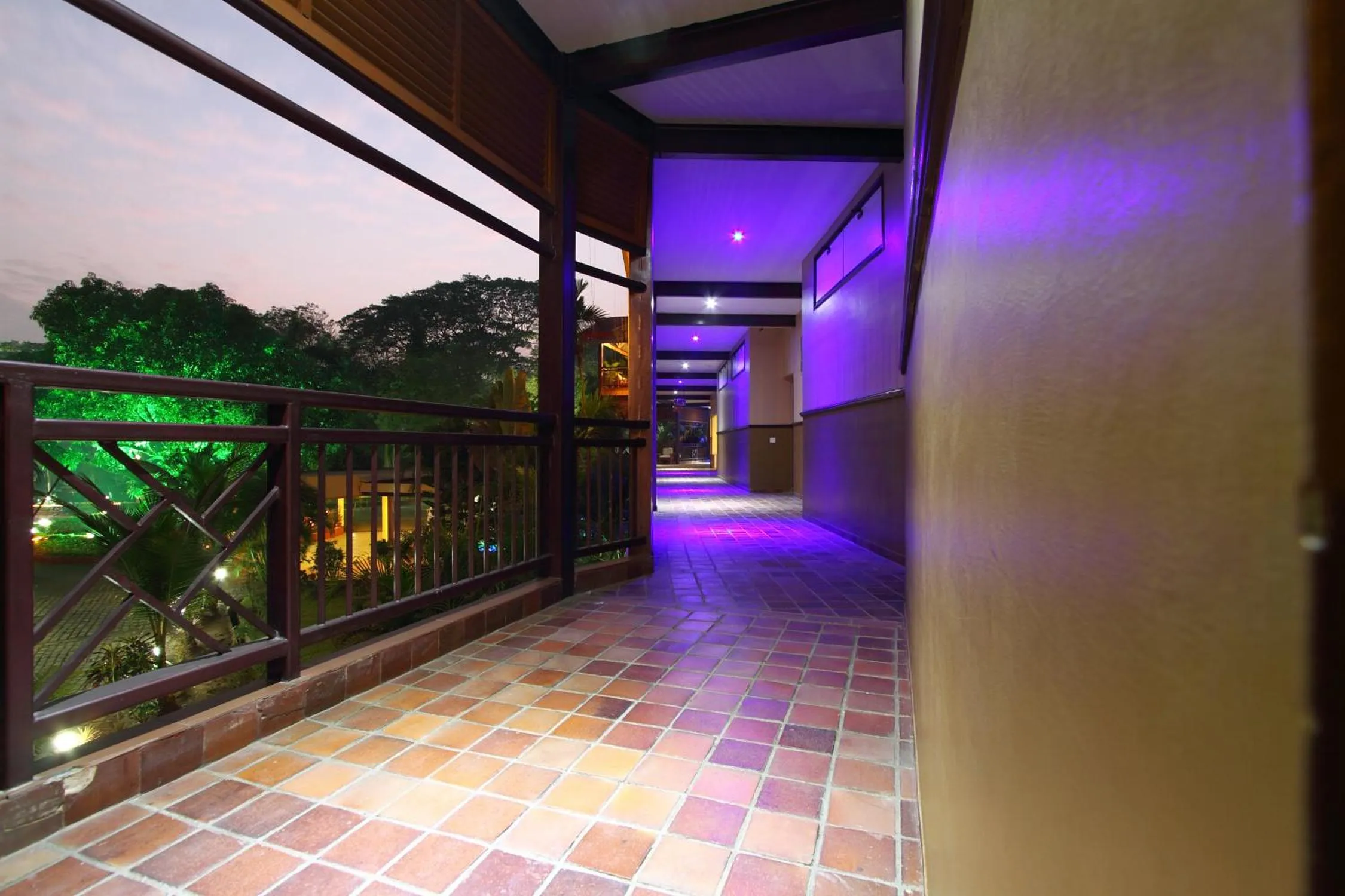 Night, Balcony/Terrace in Damanganga Valley Resort Silvassa