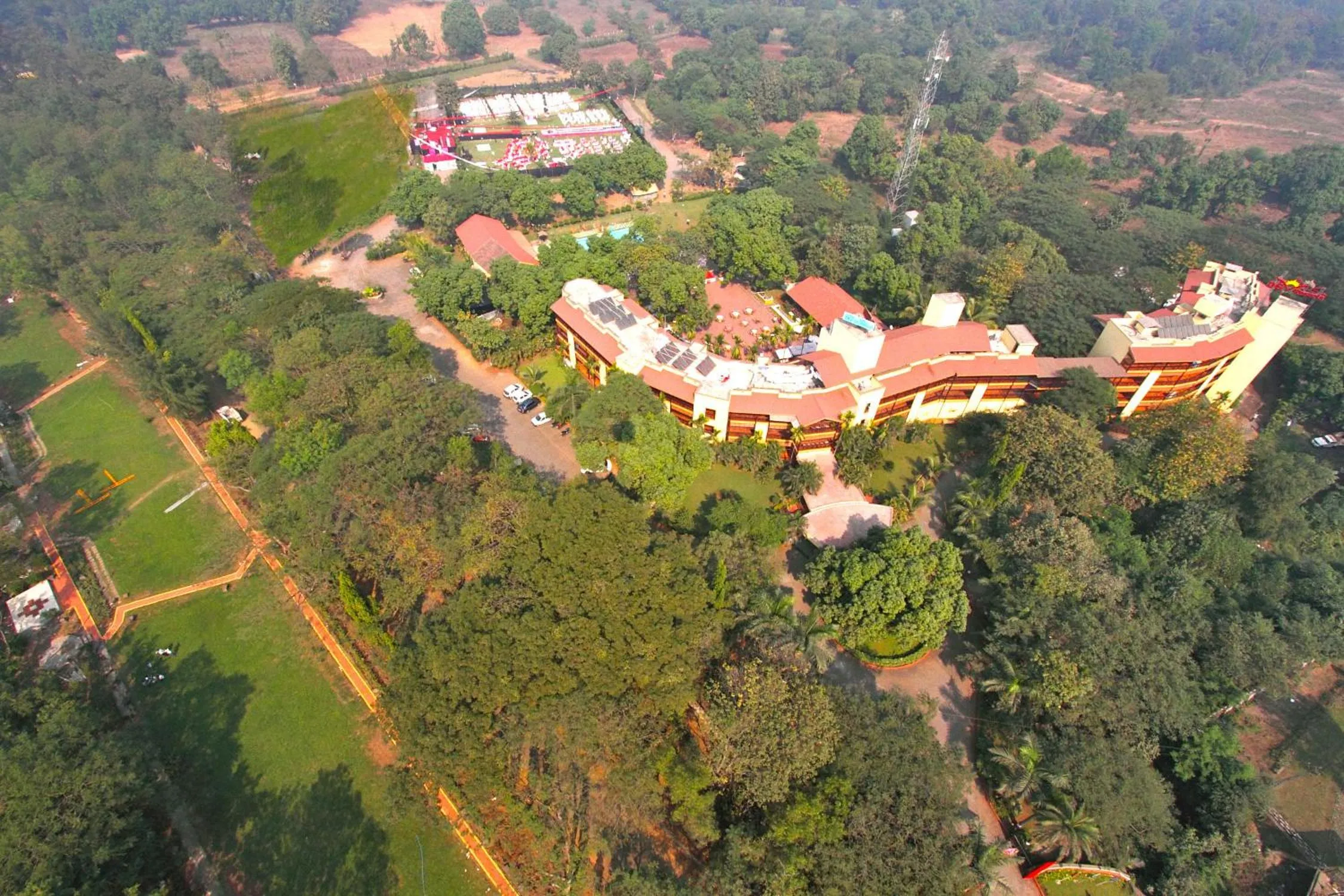 Day, Bird's-eye View in Damanganga Valley Resort Silvassa