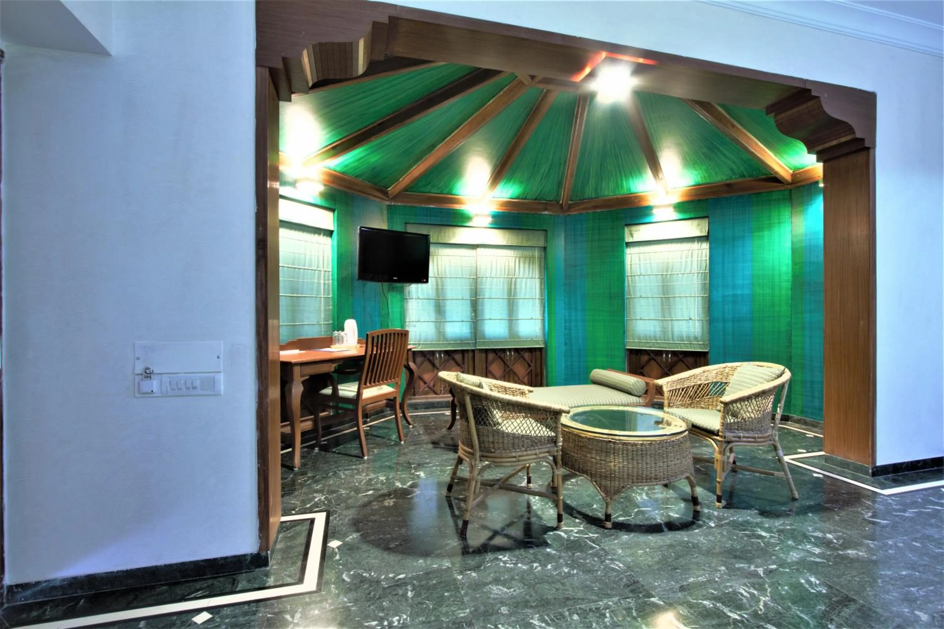 Living room in Damanganga Valley Resort Silvassa