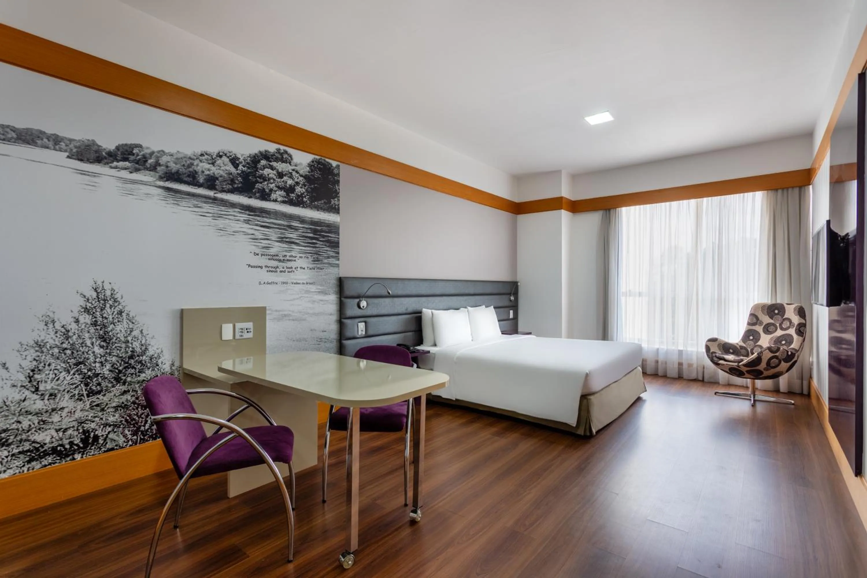 Photo of the whole room, Bed in Wyndham Garden São Paulo Convention Nortel