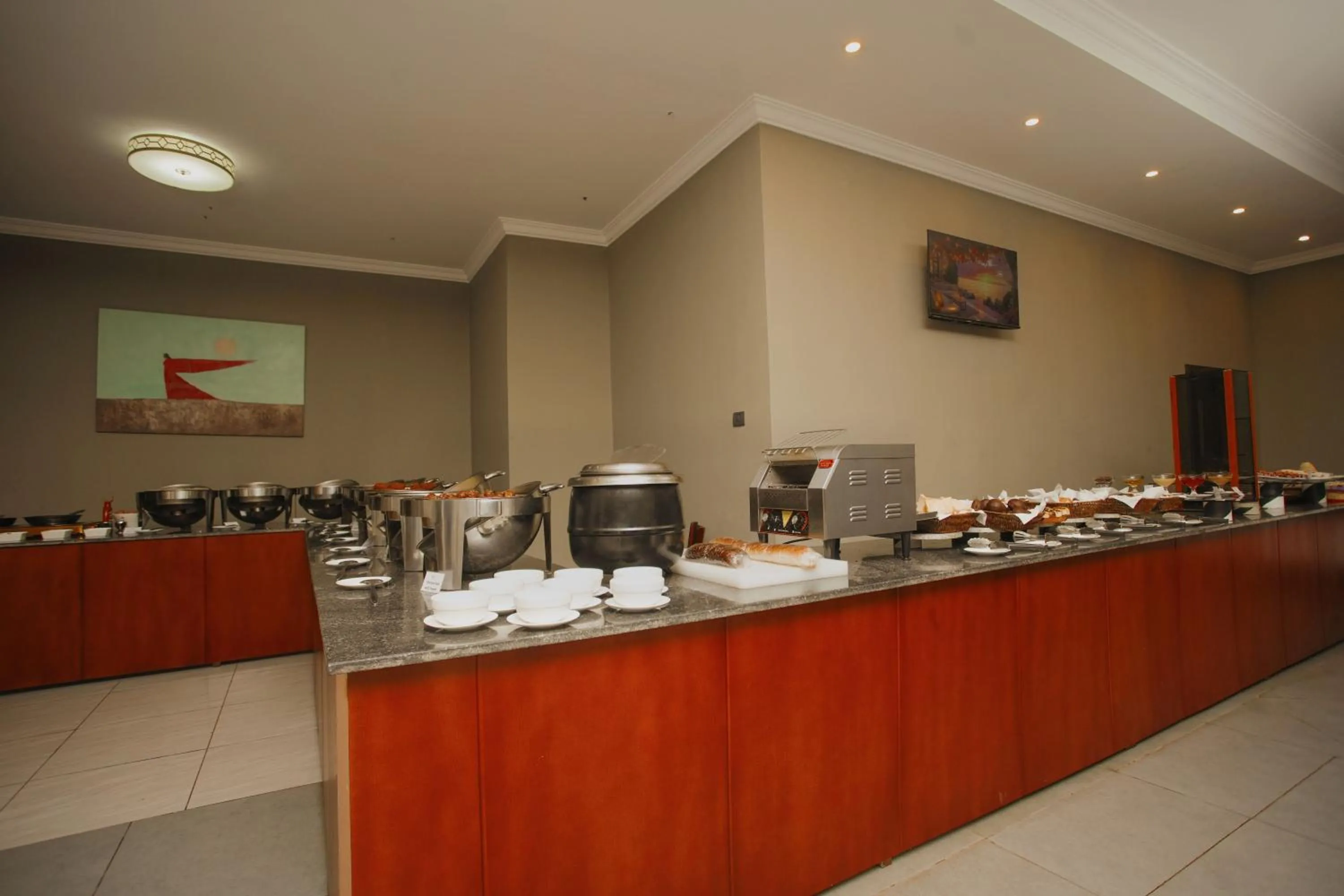 Buffet breakfast in Haile Hotel Wolaita