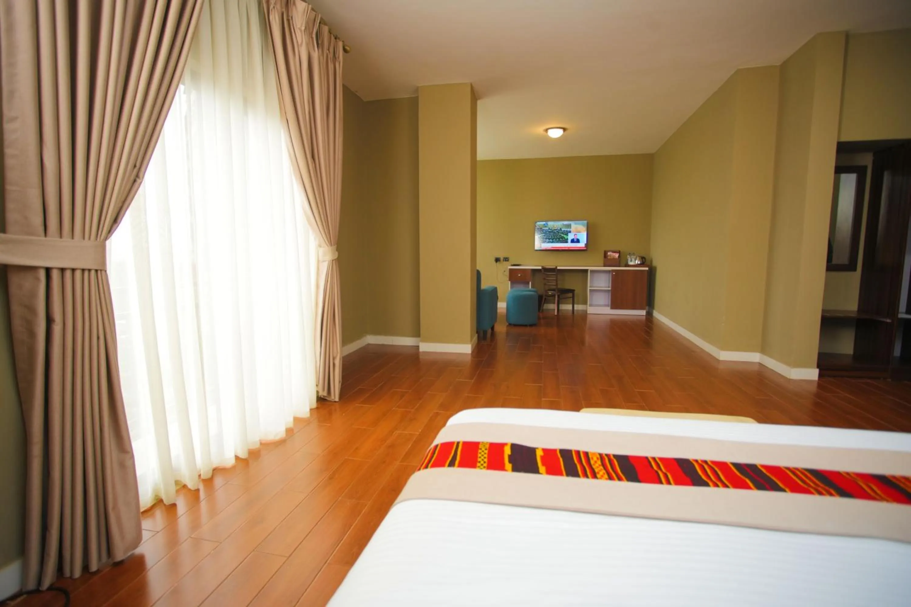 TV and multimedia, Bed in Haile Hotel Wolaita