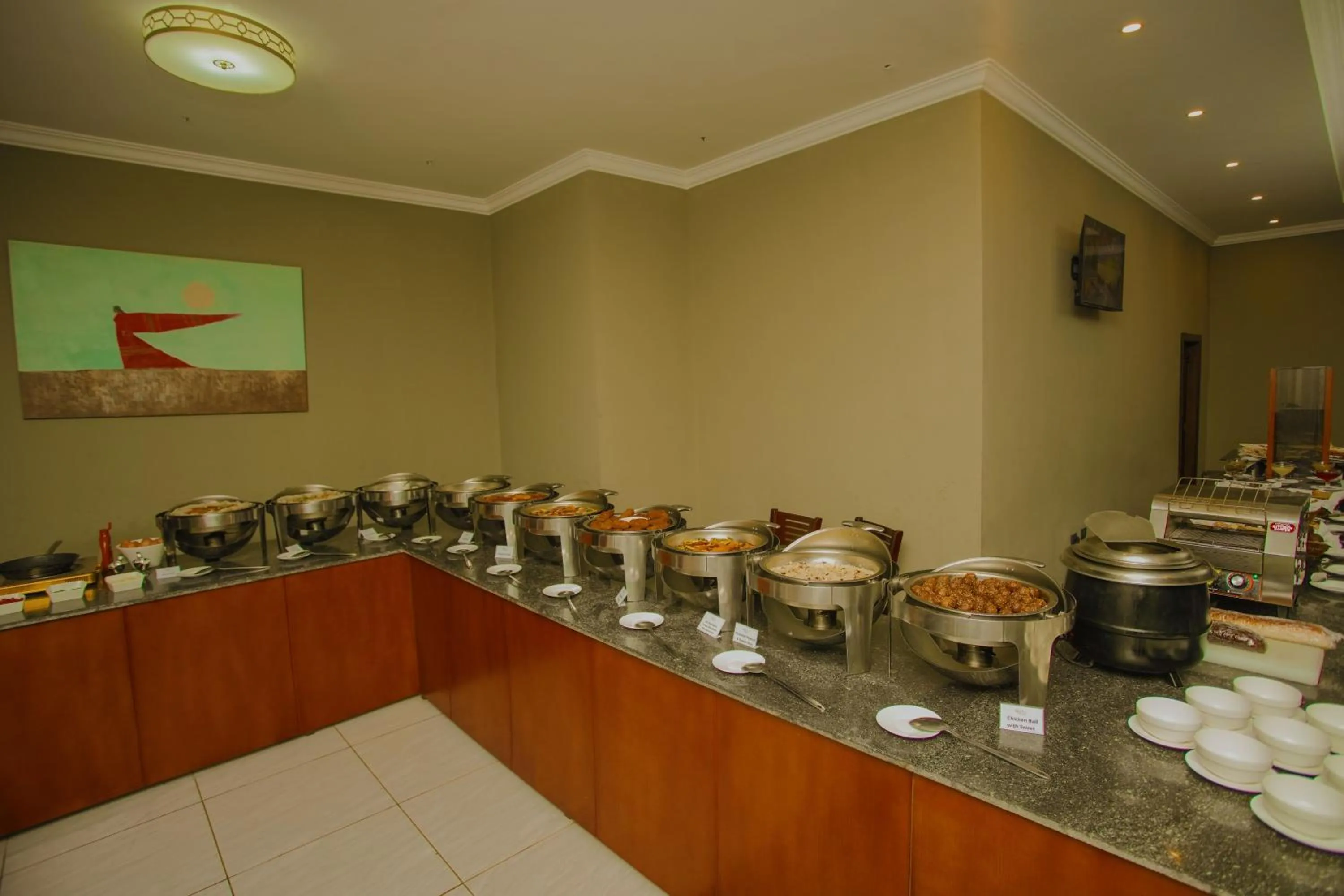 Buffet breakfast in Haile Hotel Wolaita