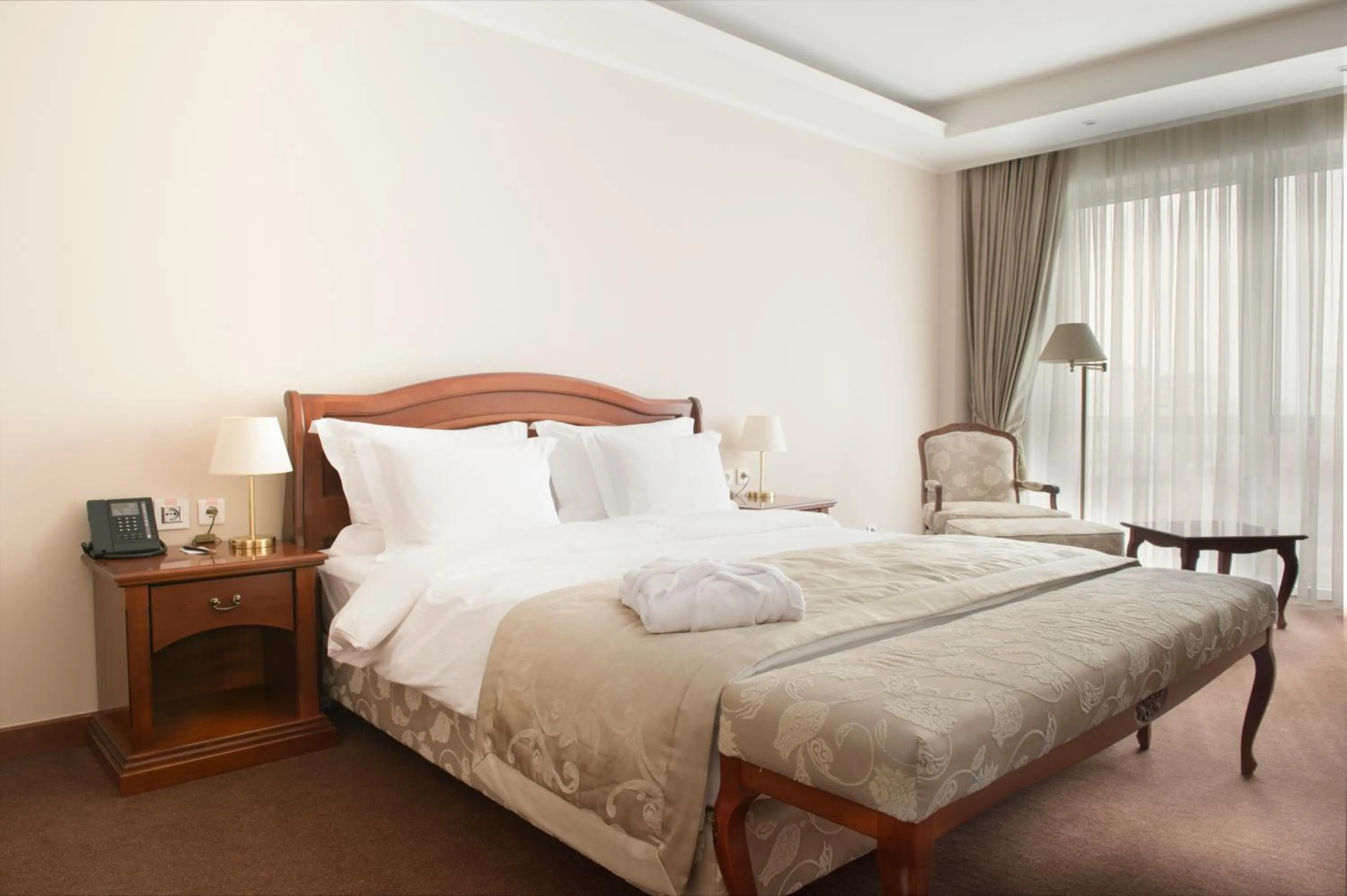 Bed in Caspian Riviera Grand Palace Hotel