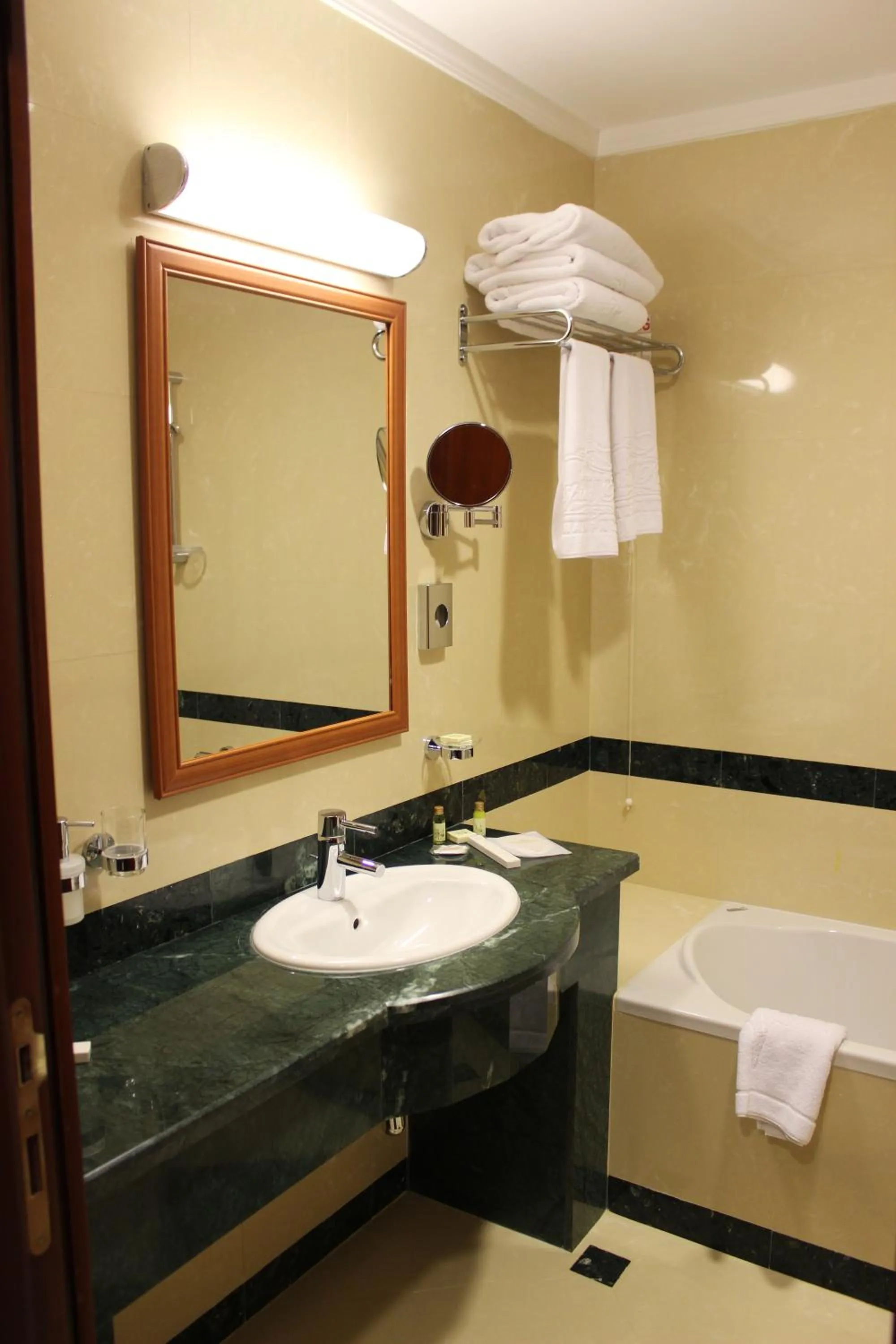 Bathroom, Bed in Caspian Riviera Grand Palace Hotel