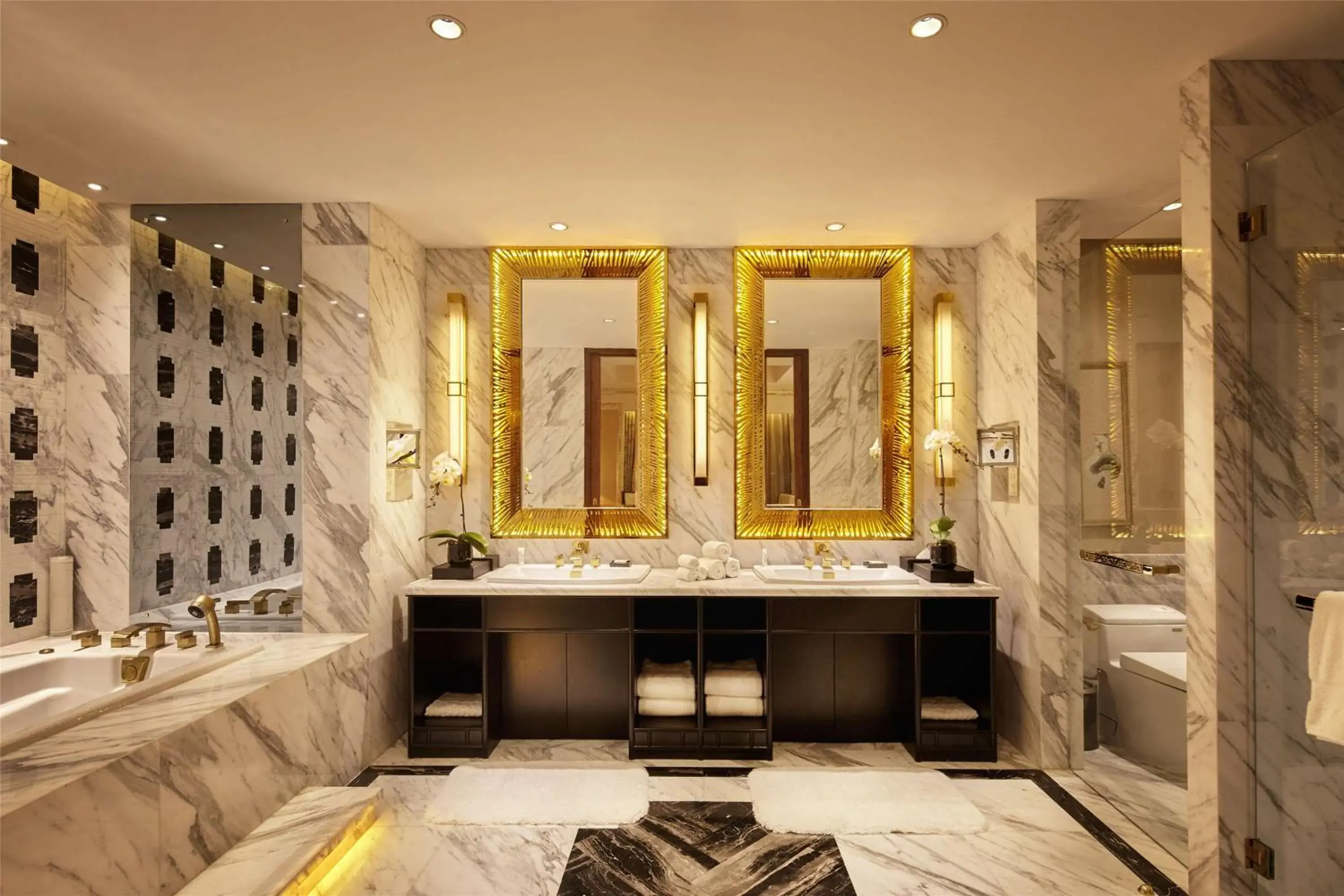 Bathroom in Hilton Tianjin Eco-City Bathroom in Hilton Tianjin Eco-City