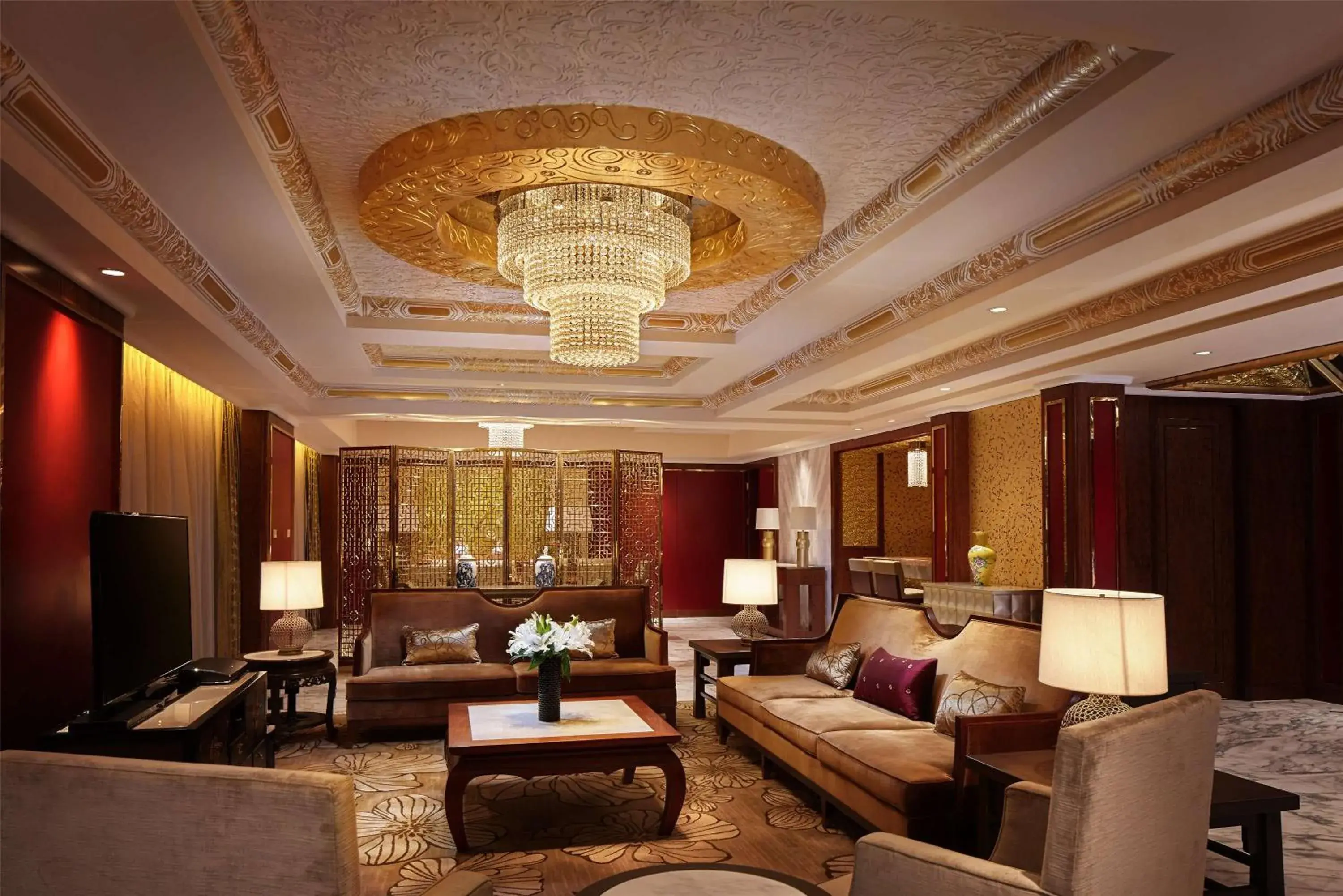 Living room in Hilton Tianjin Eco-City Living room in Hilton Tianjin Eco-City