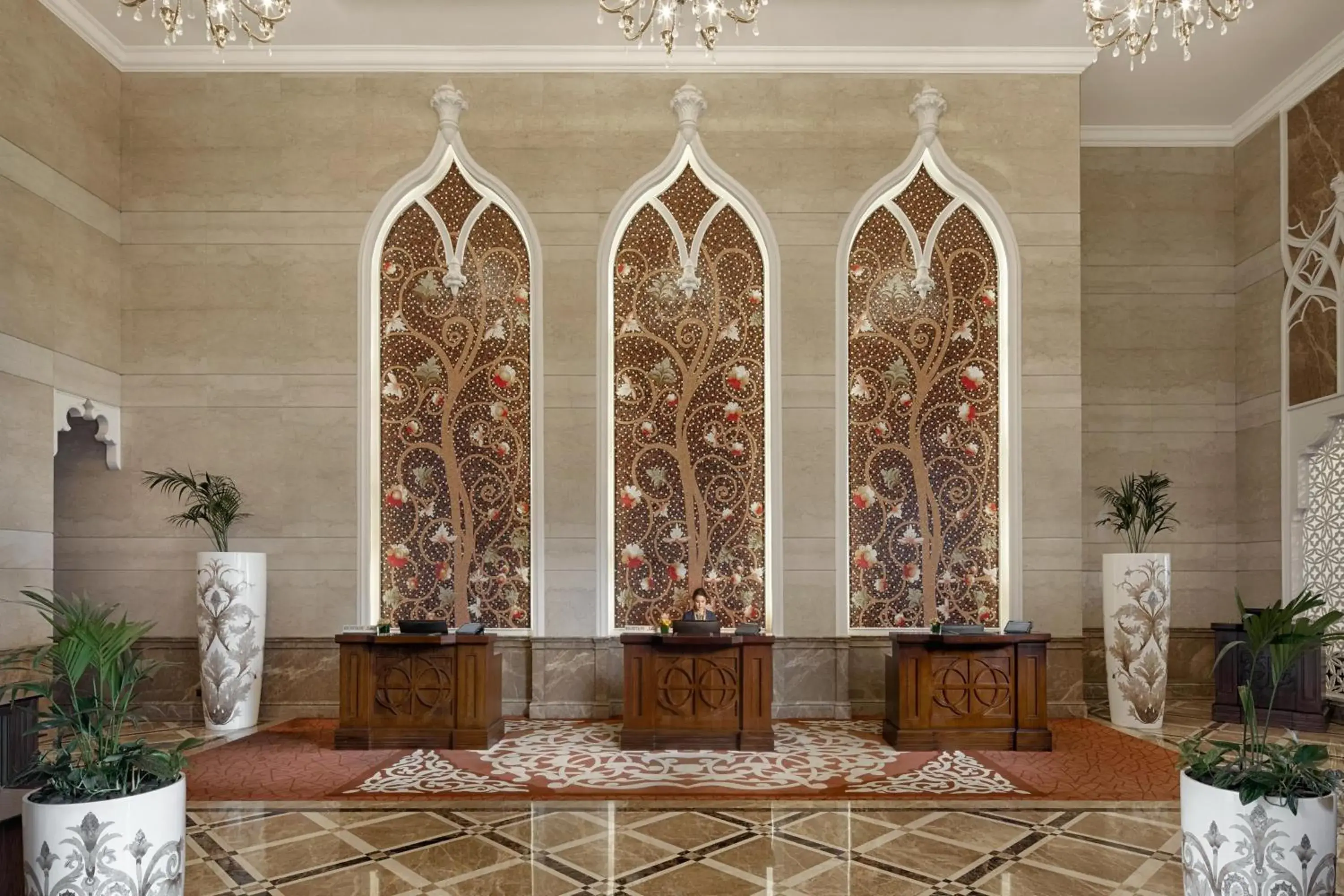 Lobby or reception in Marsa Malaz Kempinski, The Pearl Lobby or reception in Marsa Malaz Kempinski, The Pearl