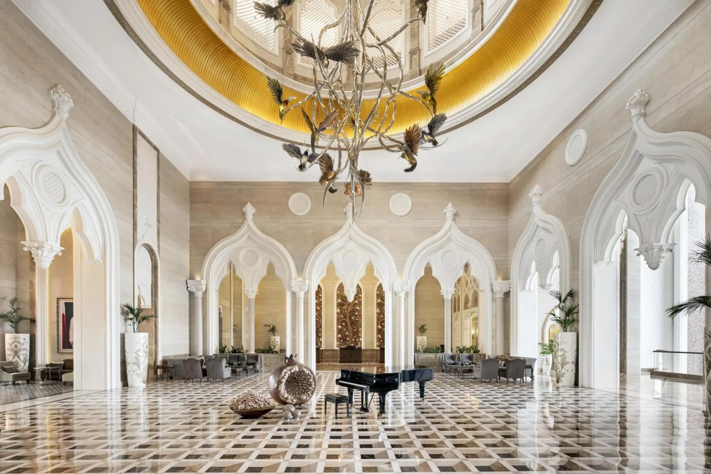 Lobby or reception in Marsa Malaz Kempinski, The Pearl Lobby or reception in Marsa Malaz Kempinski, The Pearl