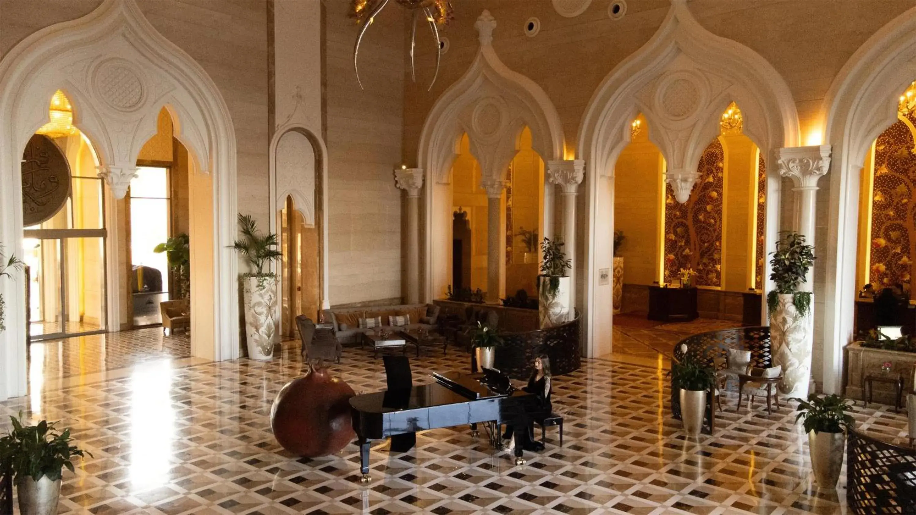 Lobby or reception in Marsa Malaz Kempinski, The Pearl Lobby or reception in Marsa Malaz Kempinski, The Pearl