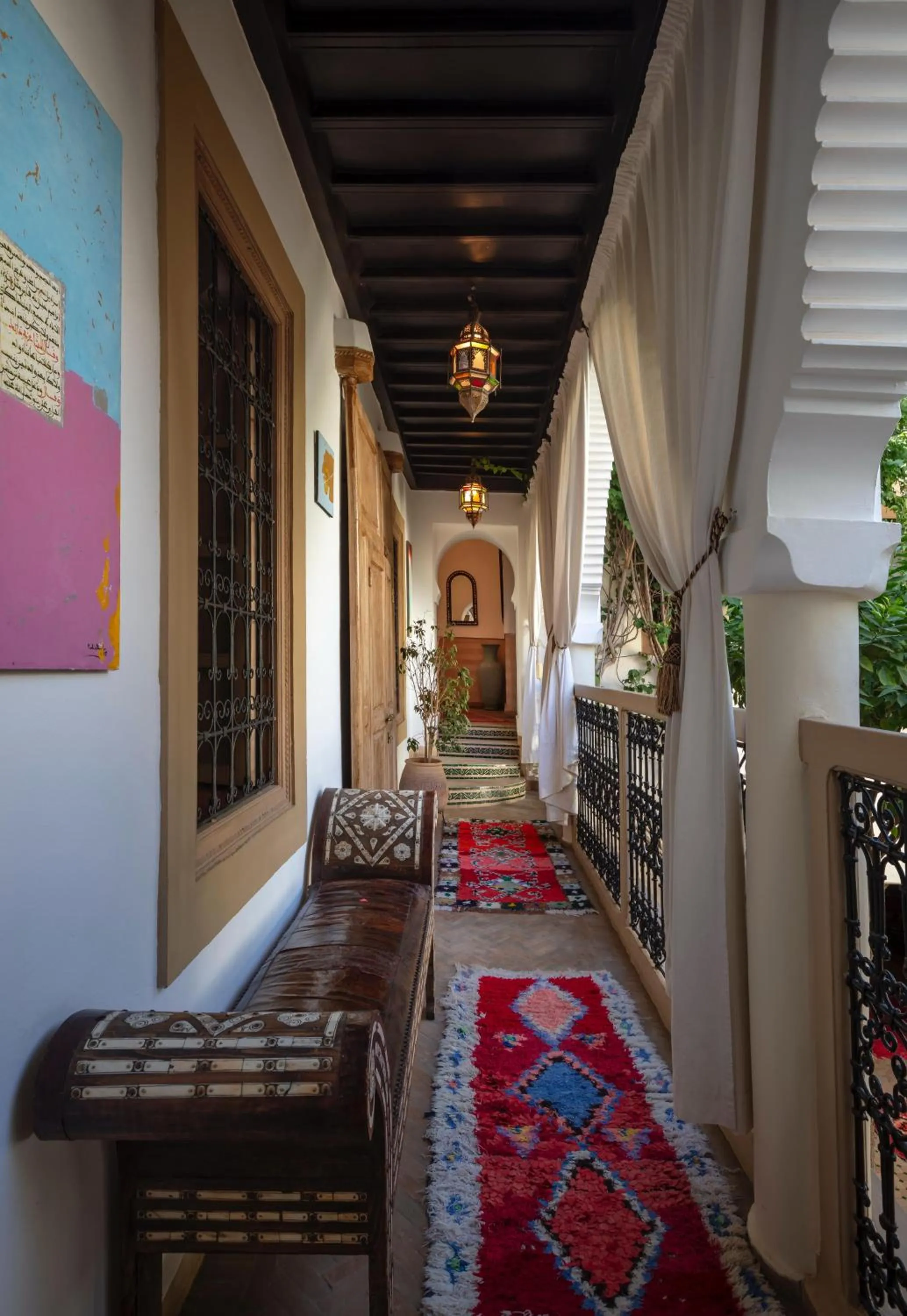 Property building, Bed in Riad Fleur d'Orient