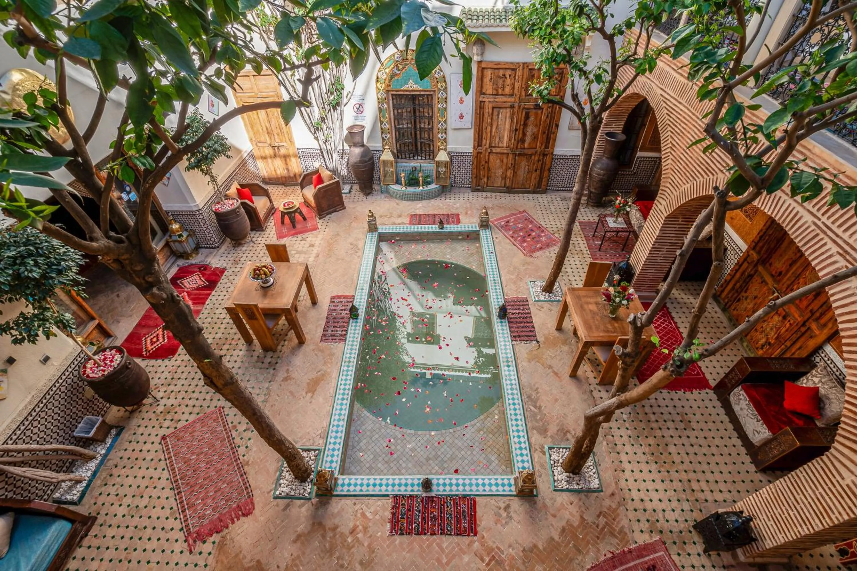 Patio in Riad Fleur d'Orient