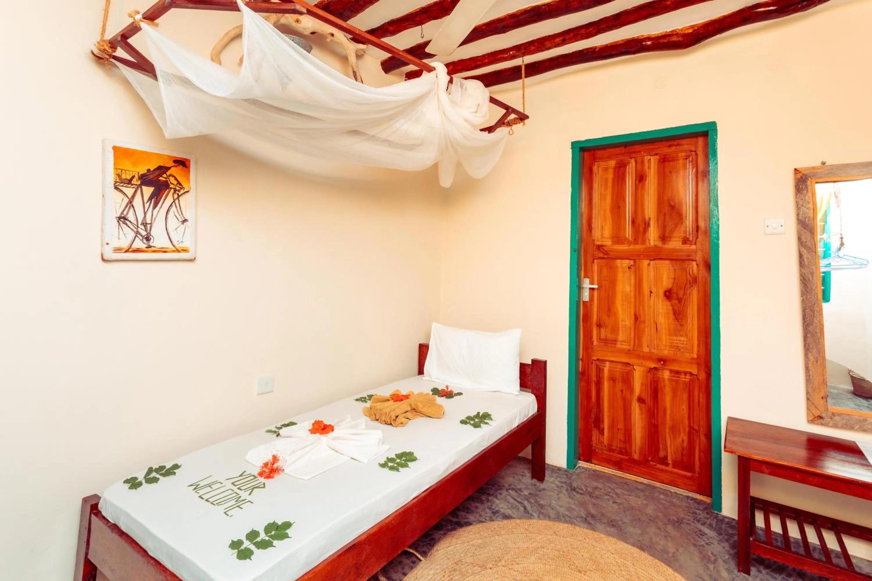 Bed in Demani Lodge Zanzibar
