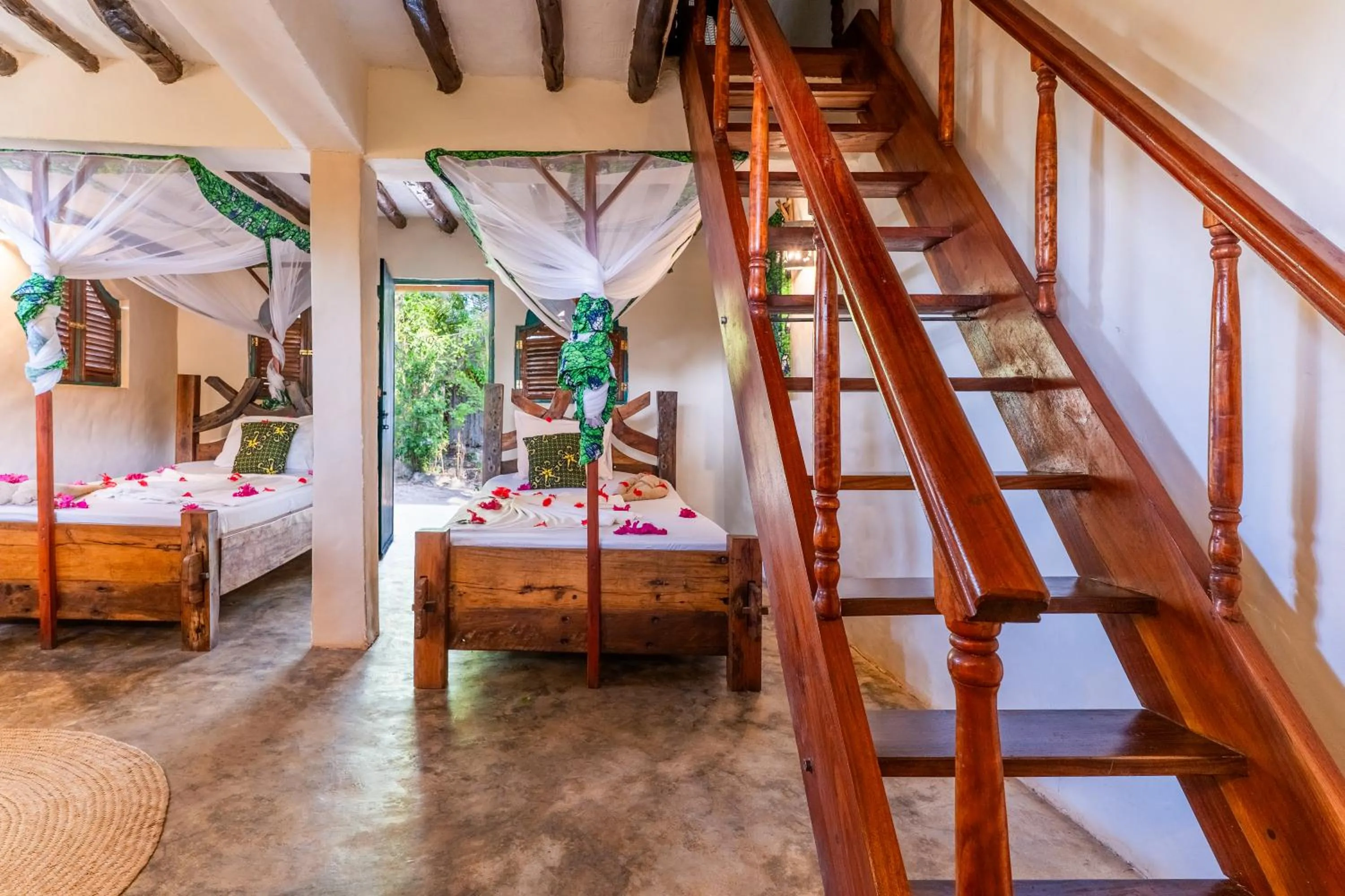 Bed in Demani Lodge Zanzibar