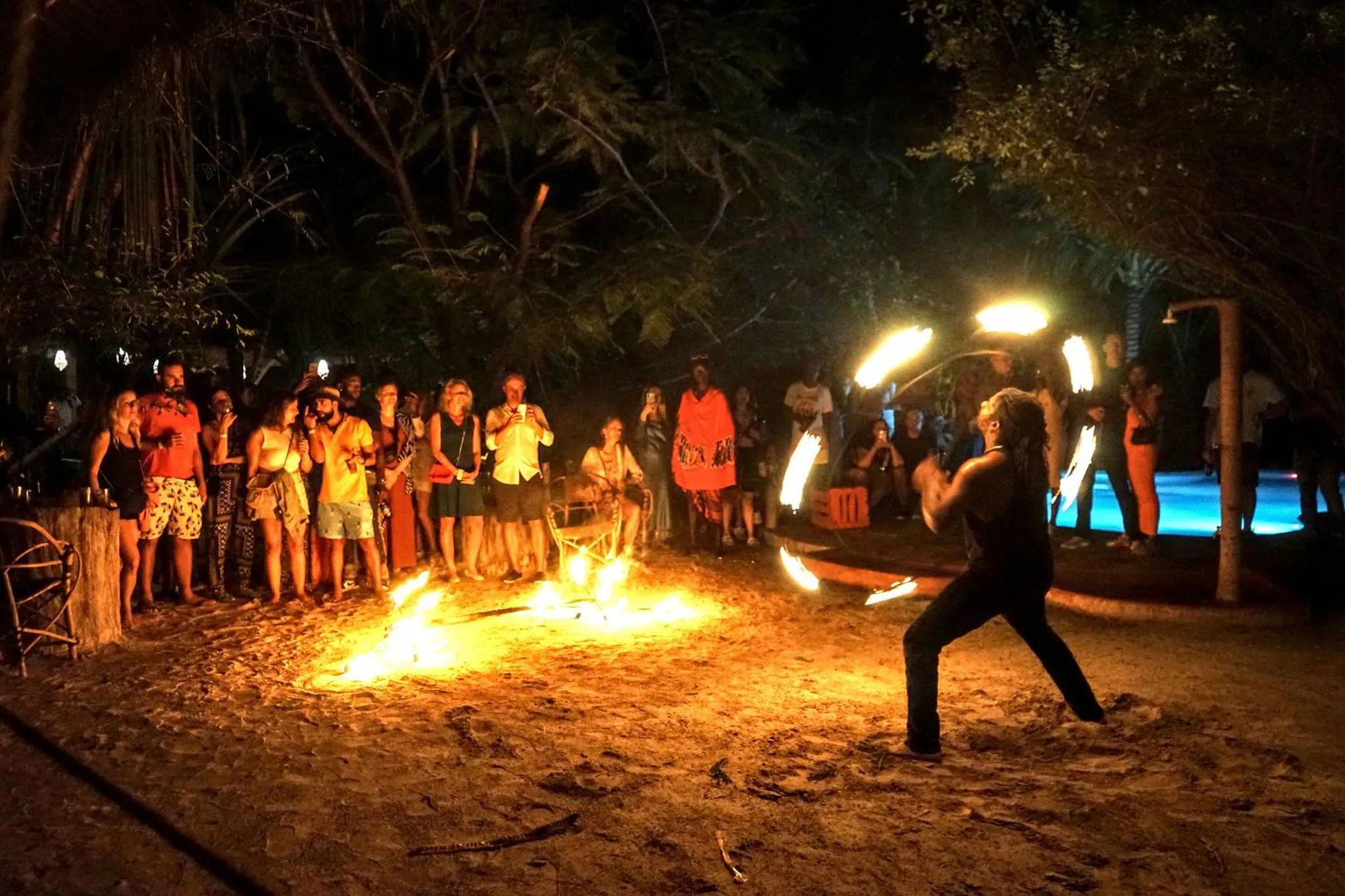 Evening entertainment in Demani Lodge Zanzibar