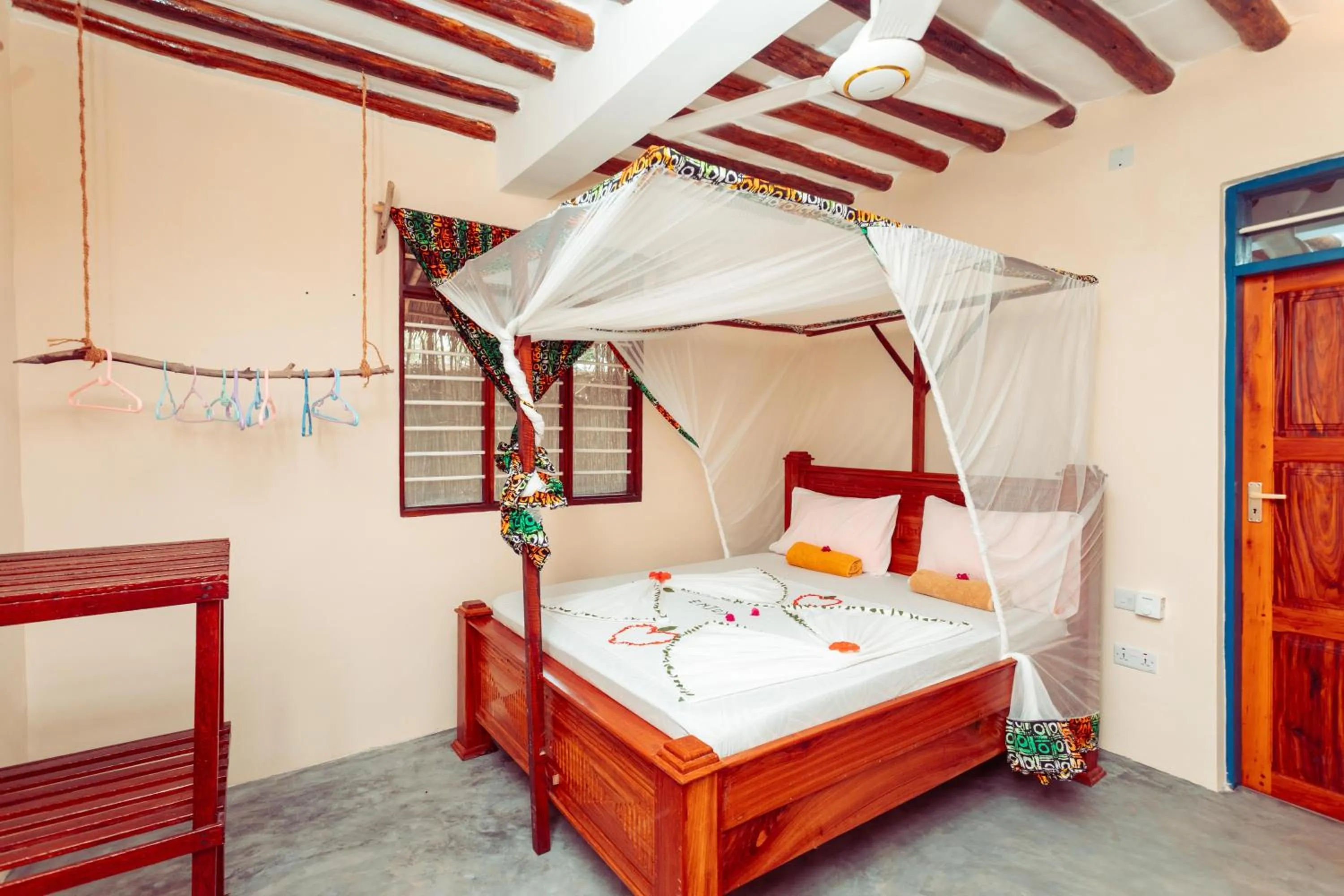 Bed in Demani Lodge Zanzibar