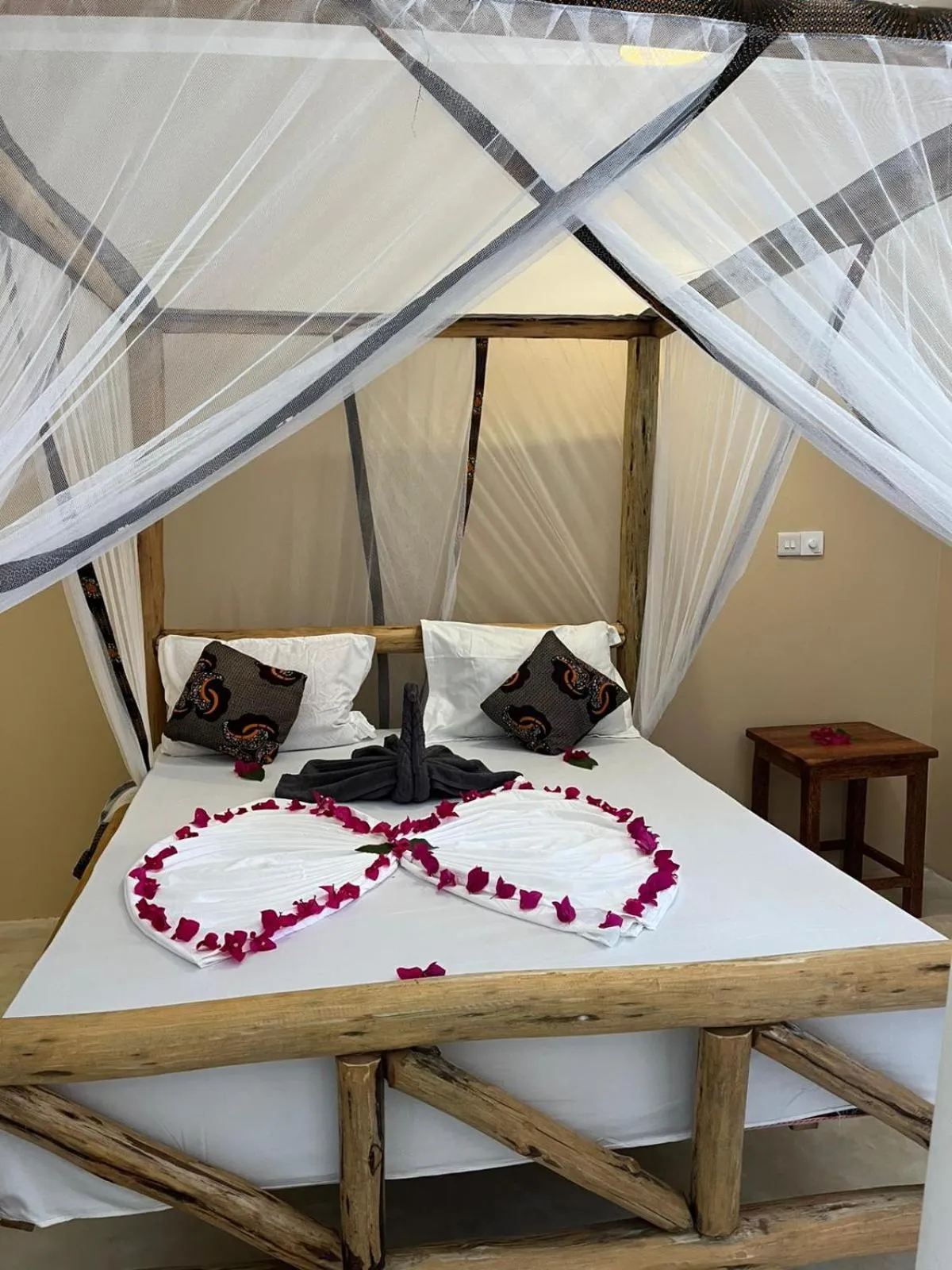 Bed in Demani Lodge Zanzibar