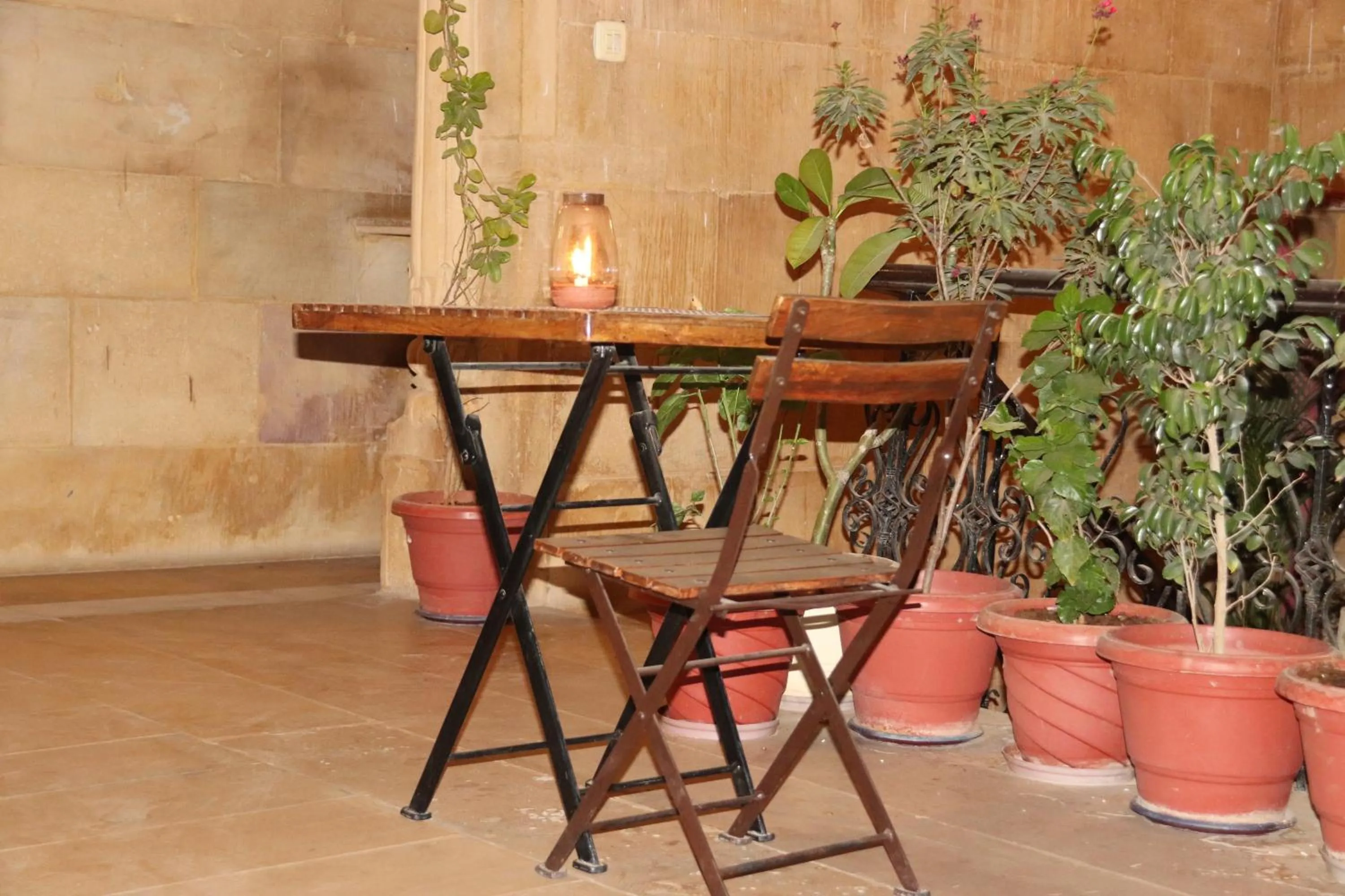 Dining area in Hotel Pol Haveli Jaisalmer