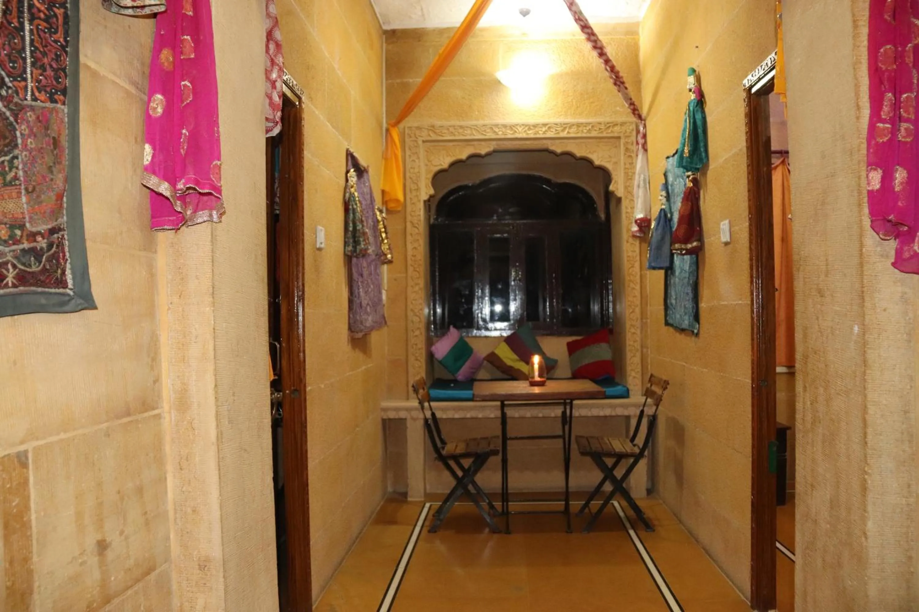 Seating area in Hotel Pol Haveli Jaisalmer