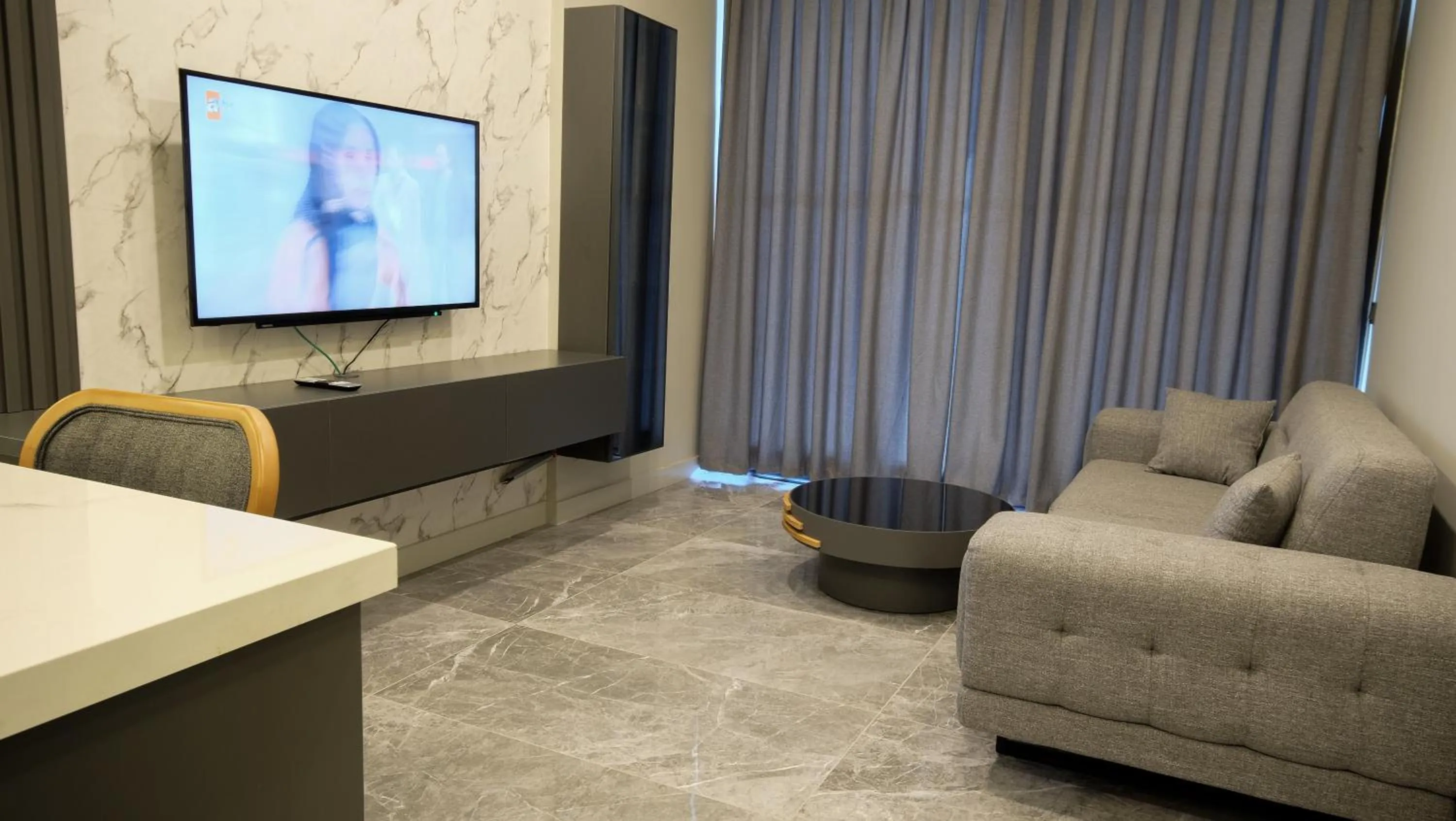 Seating area in Bodrum Ada Apart Otel Turgutreis