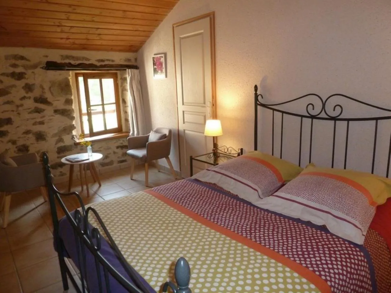 Bedroom, Bed in Le Moulin de Drapras
