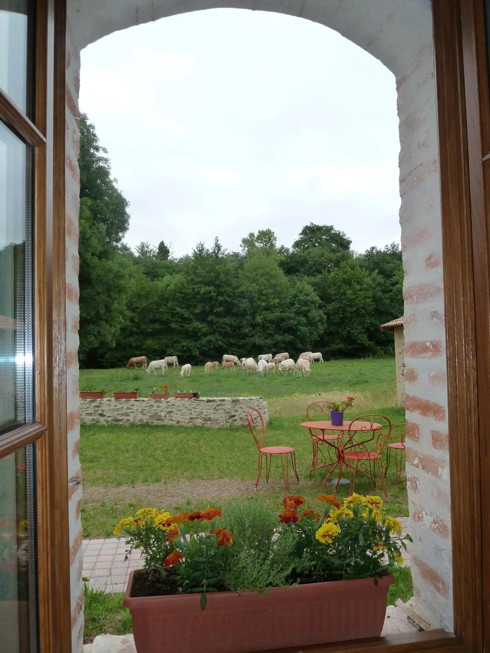 Garden view in Le Moulin de Drapras