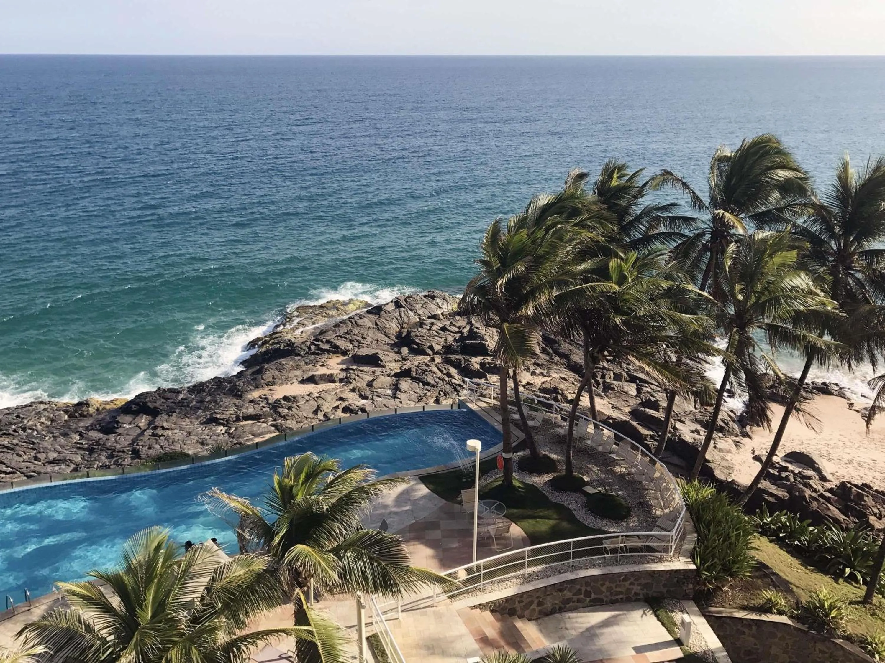 Pool view in Mercure Salvador Rio Vermelho