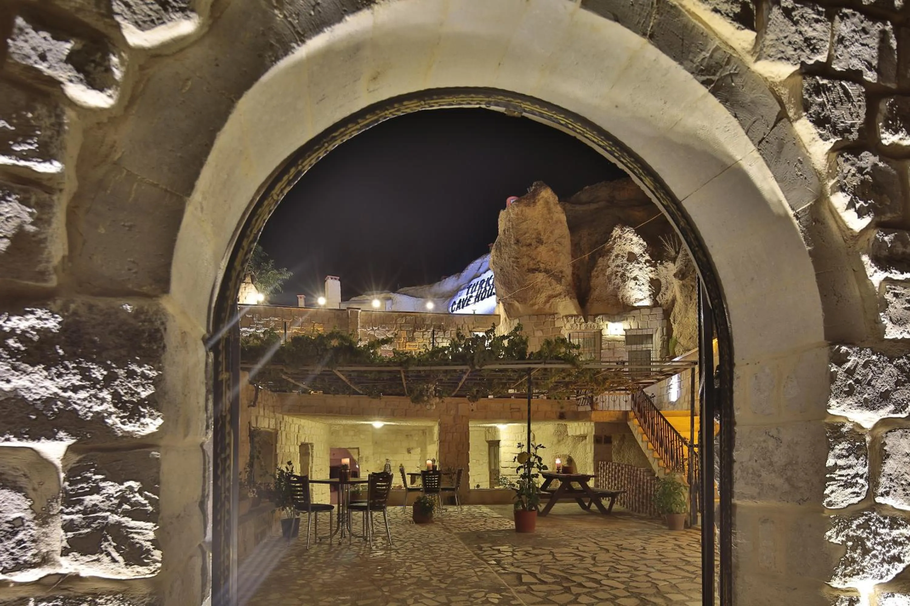 Facade/entrance in Turkish Cave House