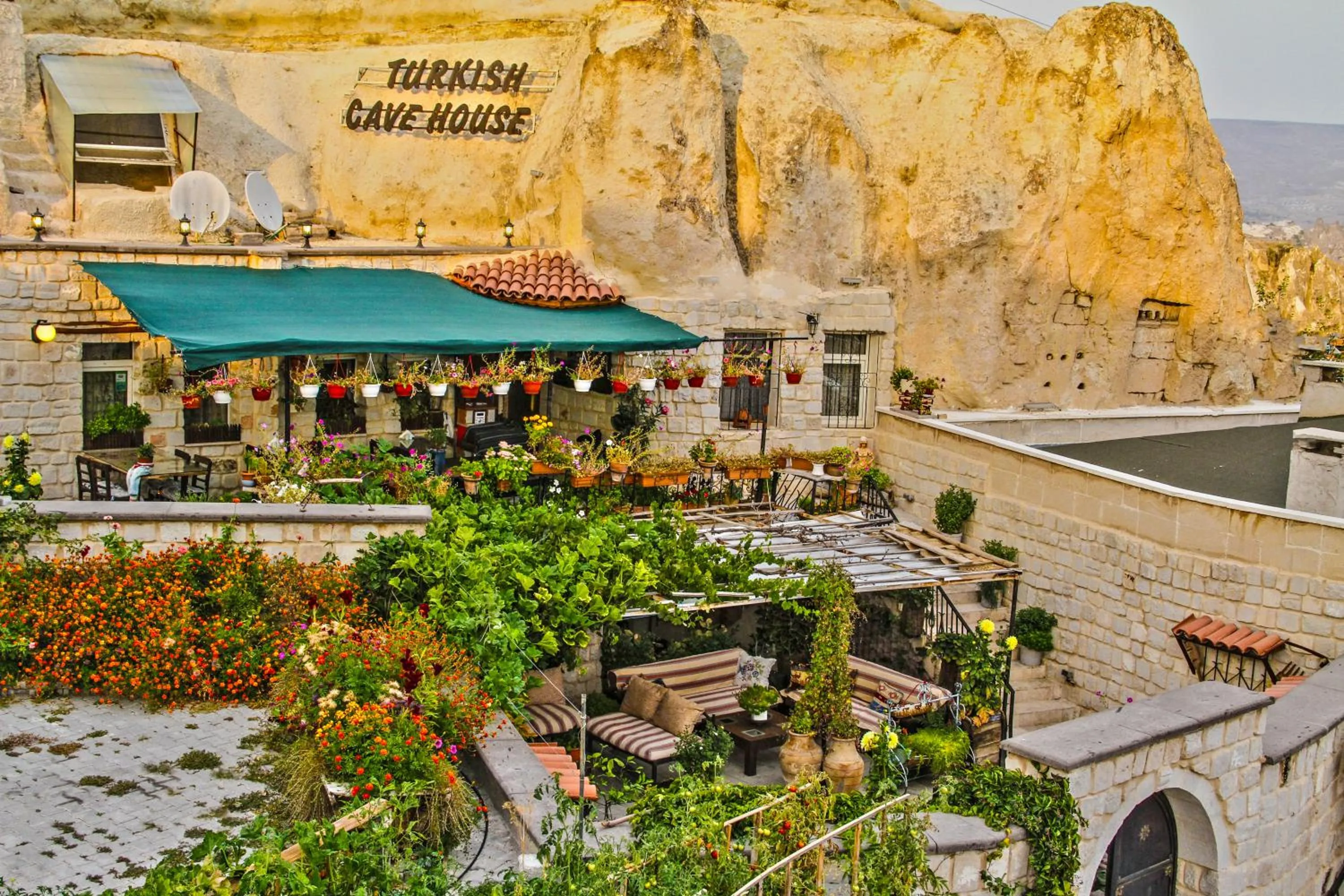 Facade/entrance in Turkish Cave House