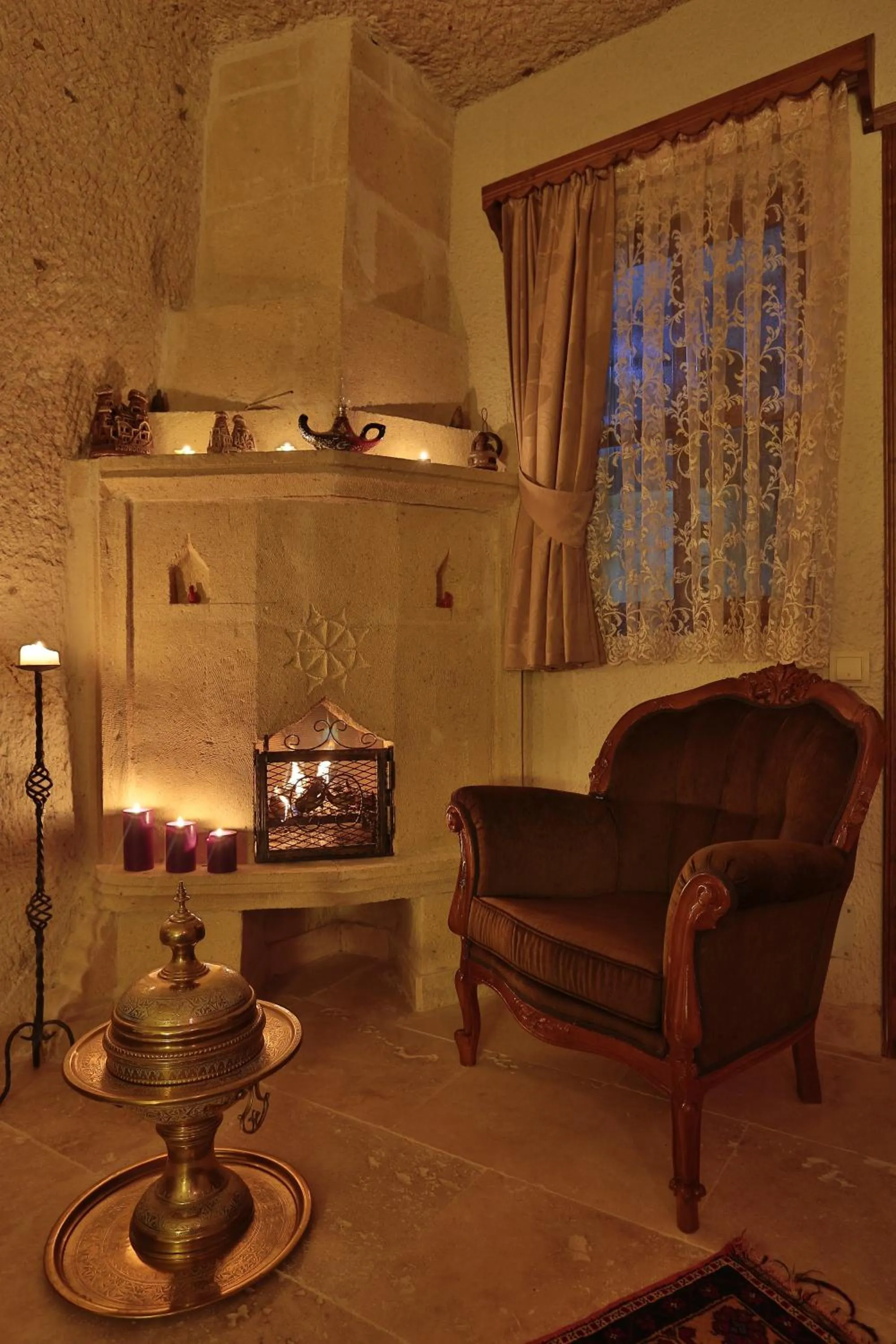 Seating area in Turkish Cave House