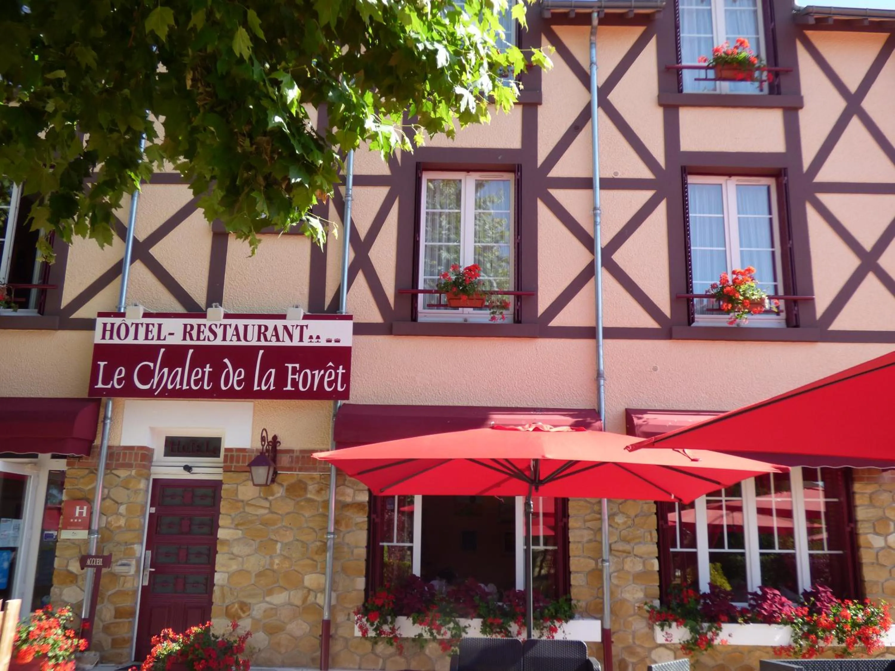 Property building in Le Chalet de la Foret Hôtel 3 étoiles et Restaurant