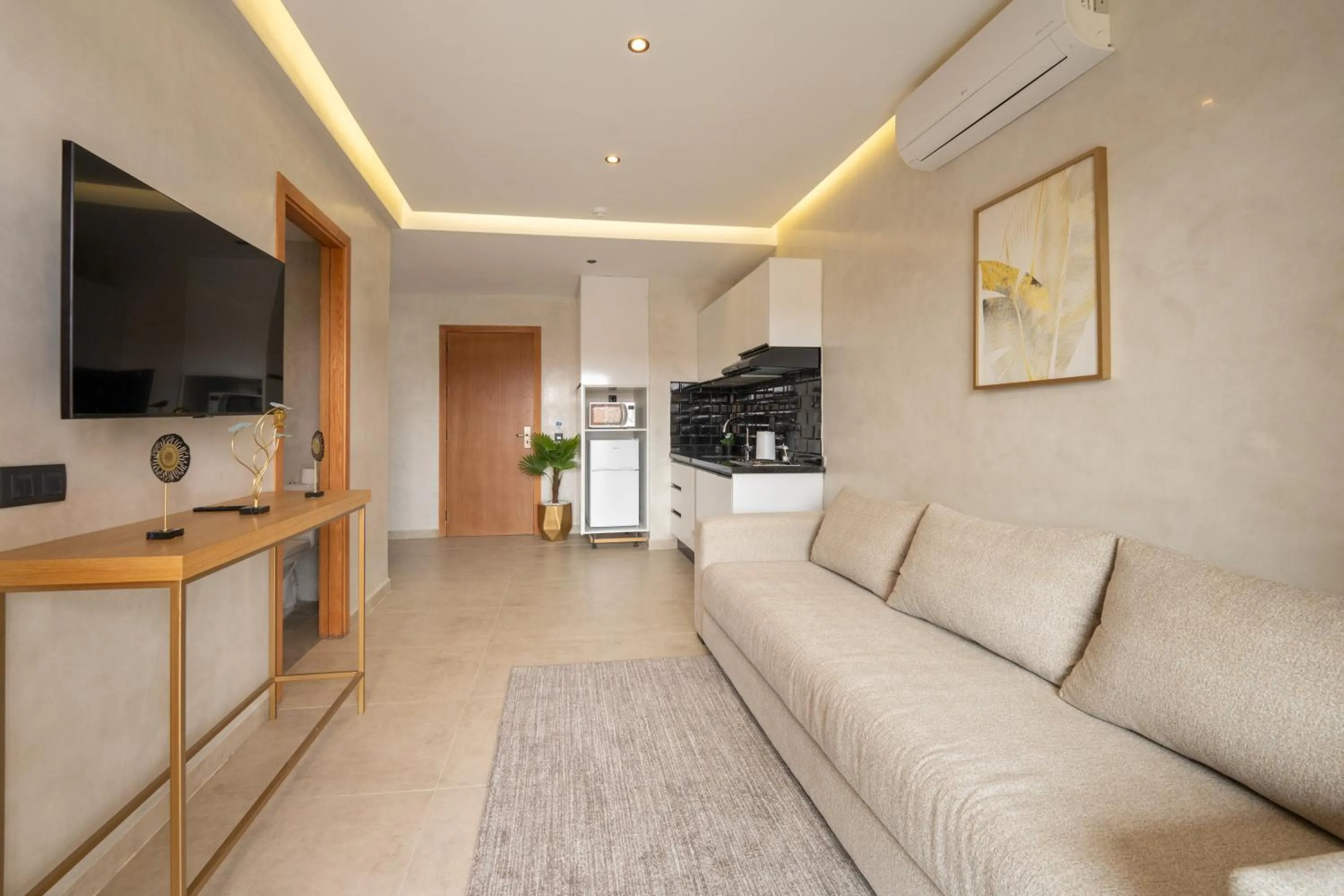 Kitchen or kitchenette in Appart Hôtel Rambla