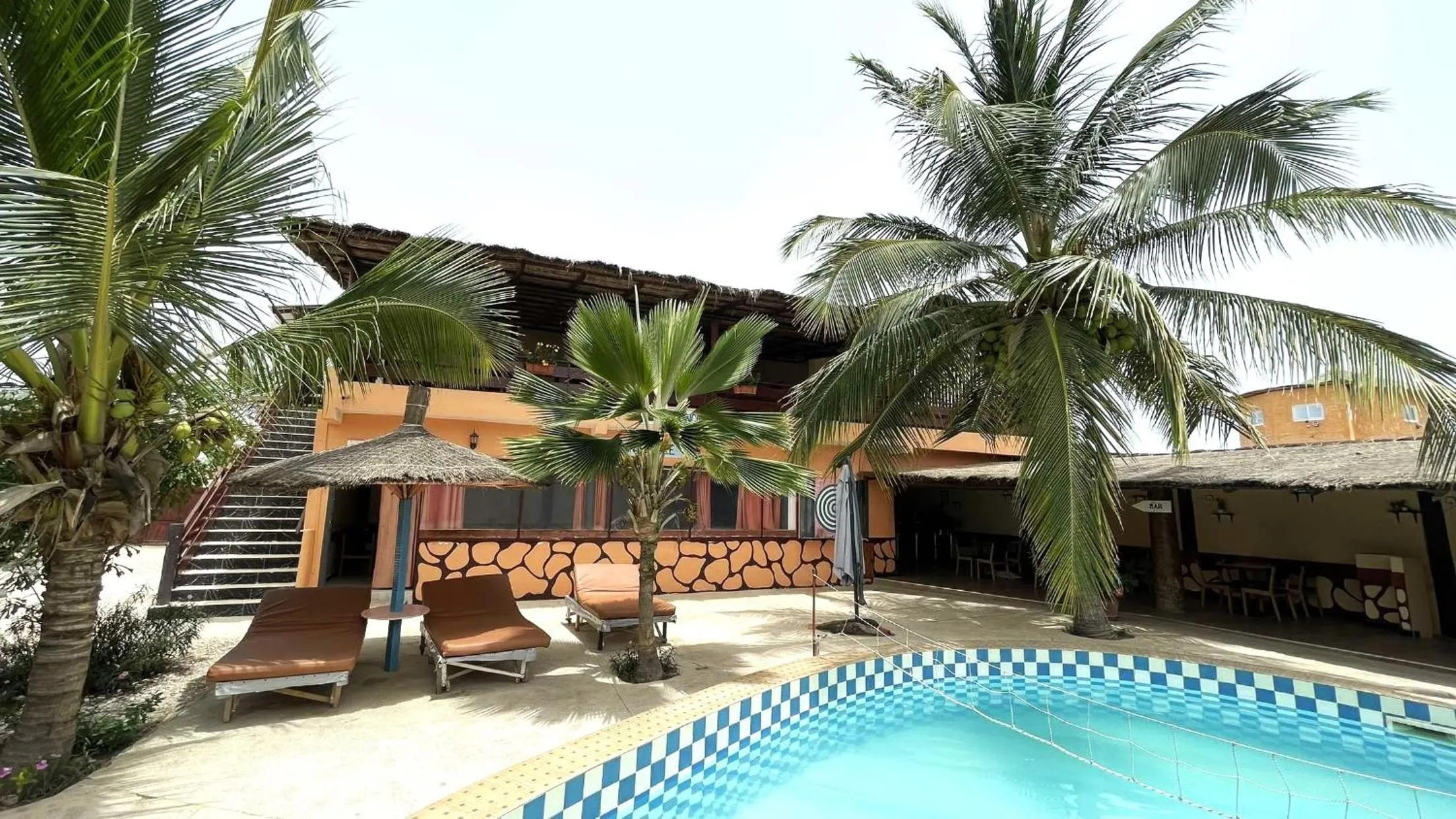 Pool view in Le Chamama