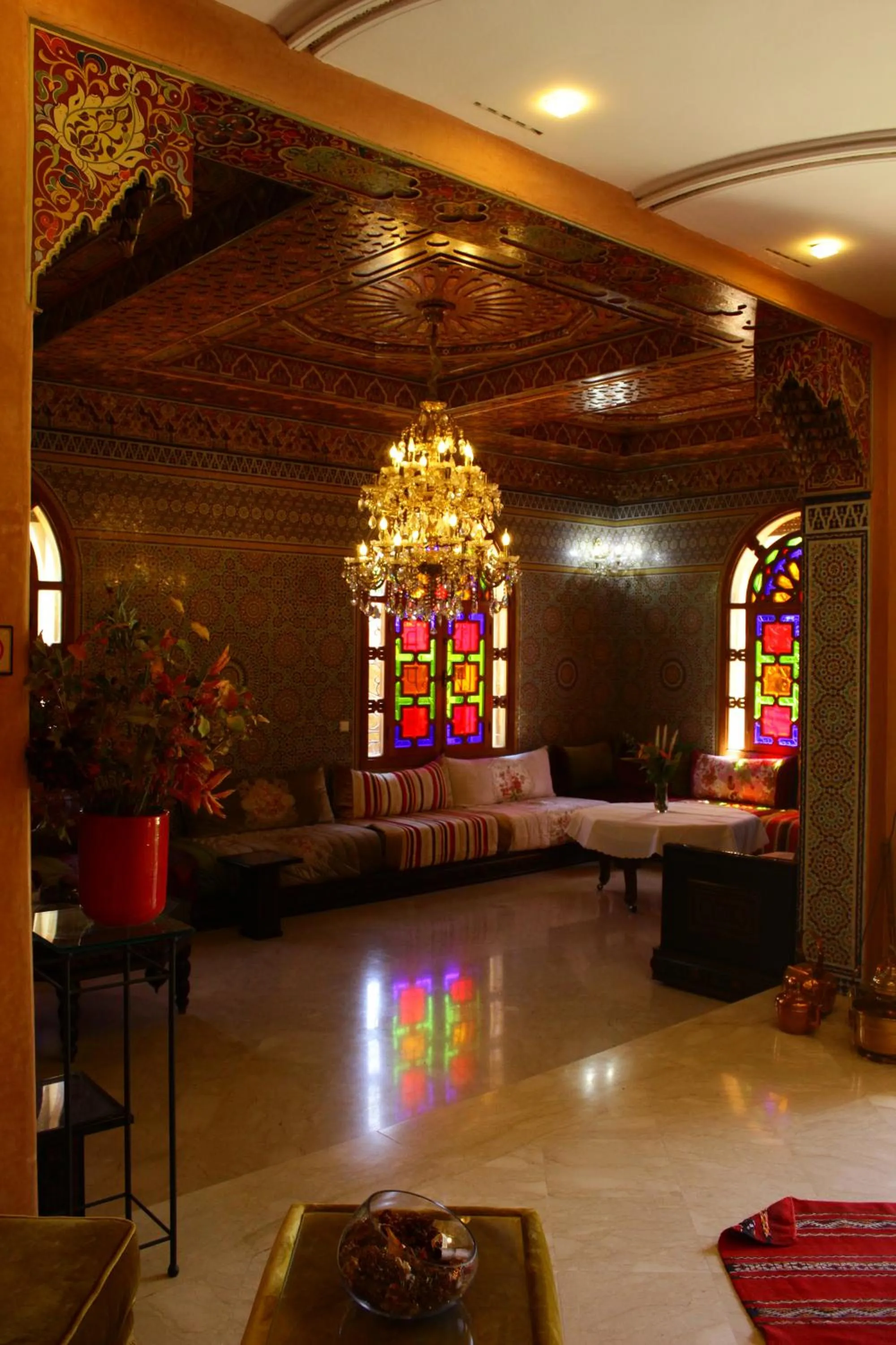 Living room, Bed in Riad Noumidya
