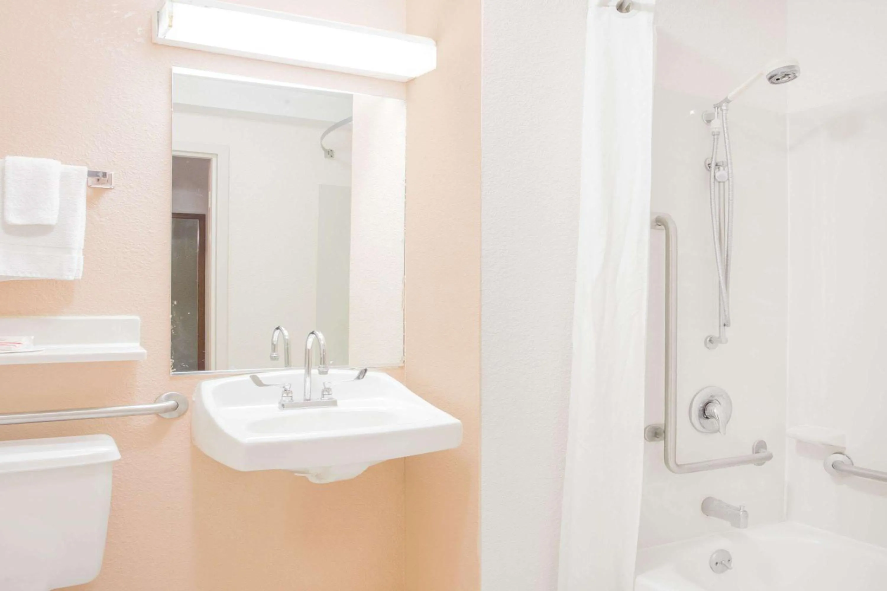 Bathroom in Super 8 by Wyndham Madison East