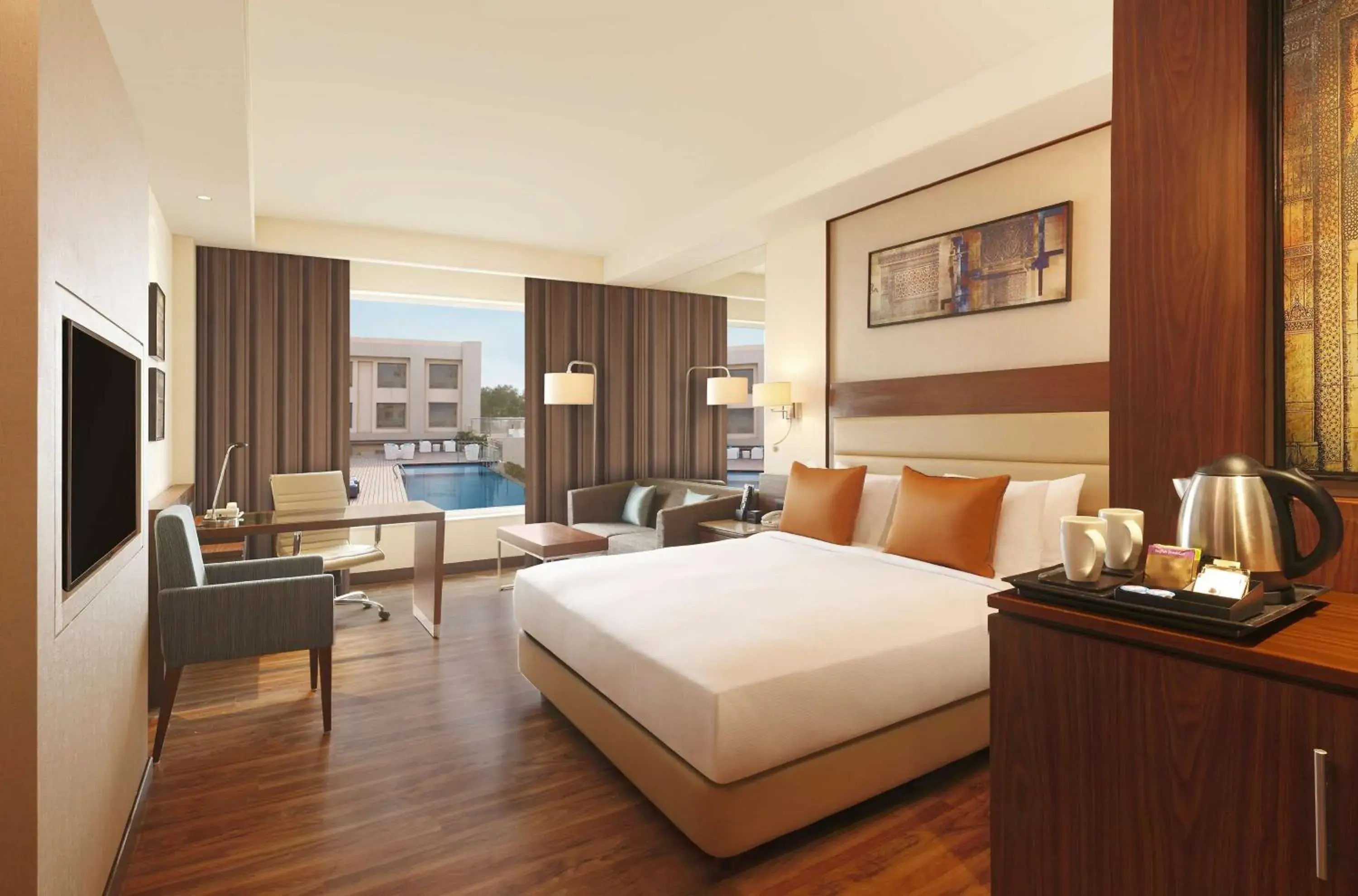 King Room with Pool View - single occupancy in DoubleTree by Hilton Agra King Room with Pool View - single occupancy in DoubleTree by Hilton Agra