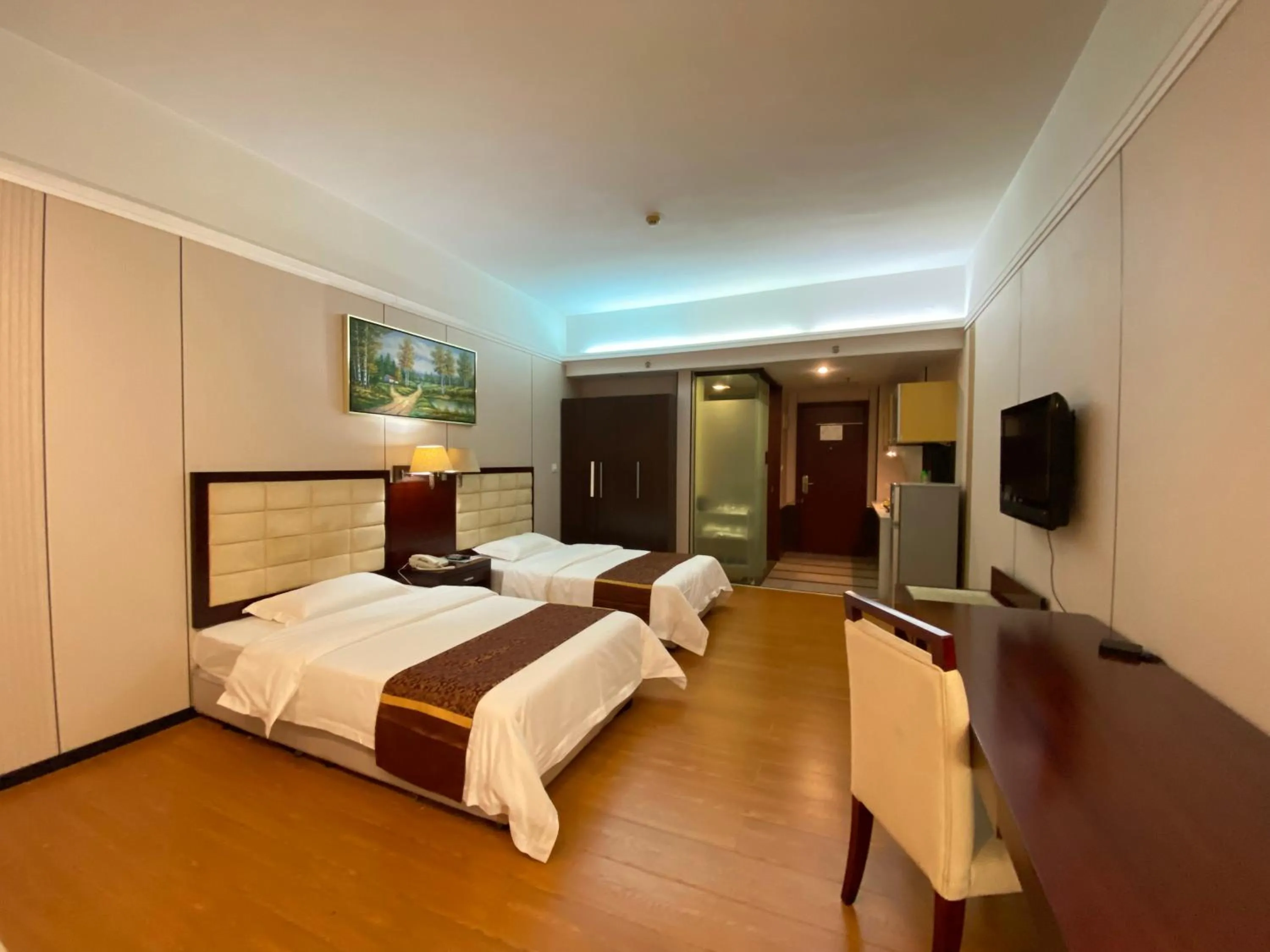 bunk bed in 悦丰酒店广州银丰国际公寓北站店