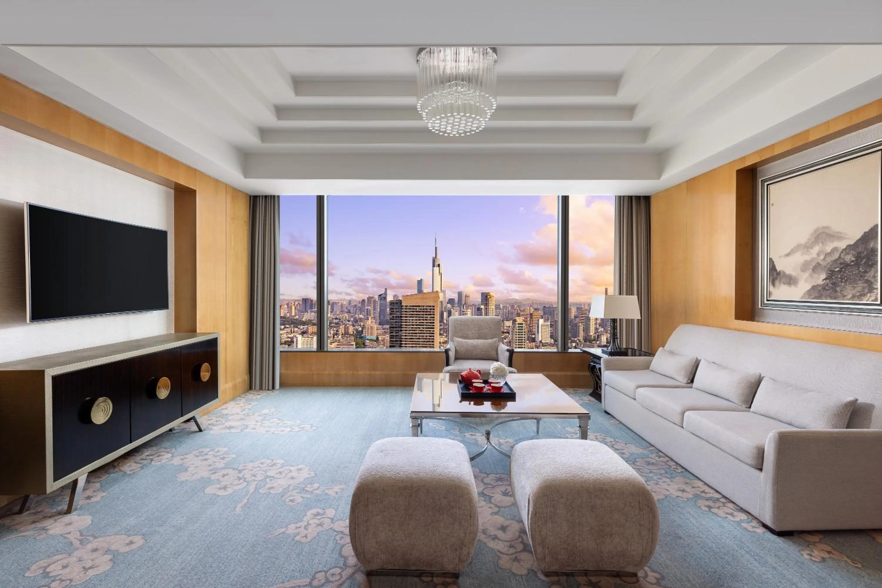 Living room in Shangri-La Nanjing